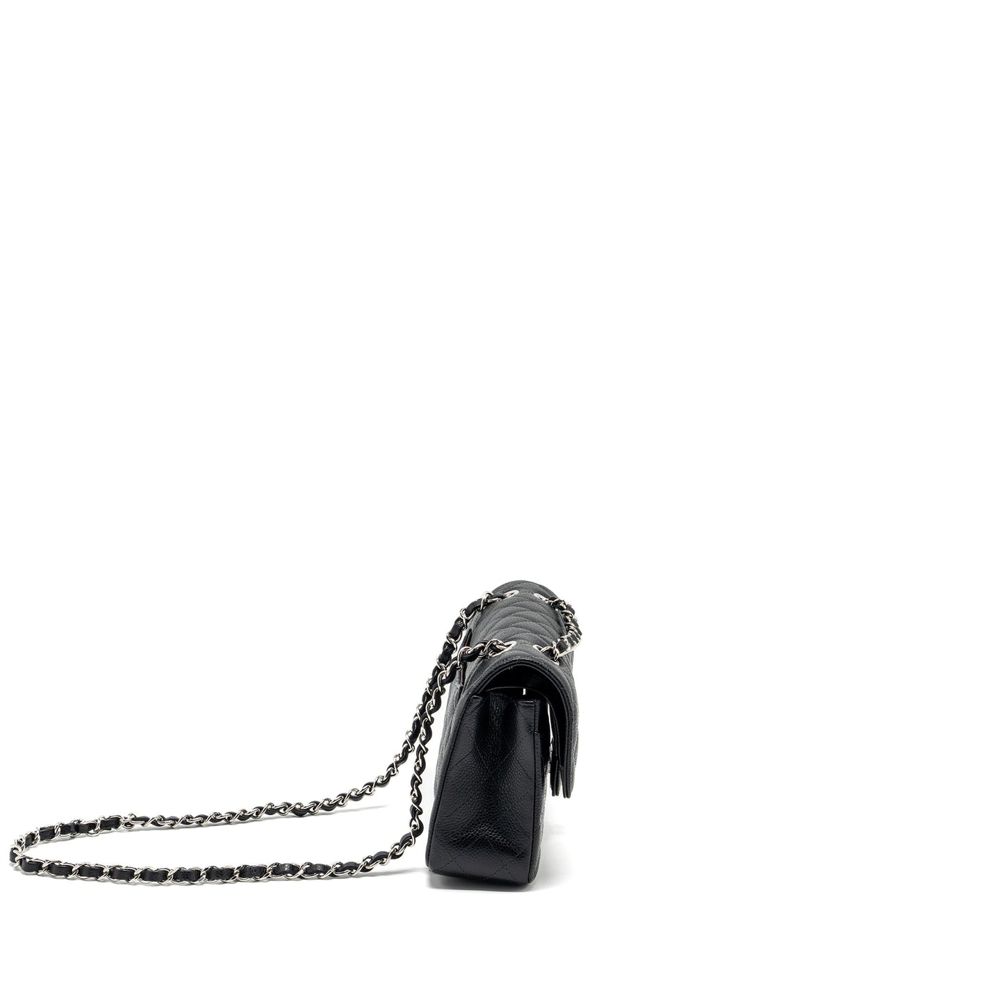 Chanel Classic Double Flap Caviar SHW microchip Black Small Shoulder Bag Shwmicrochip 1