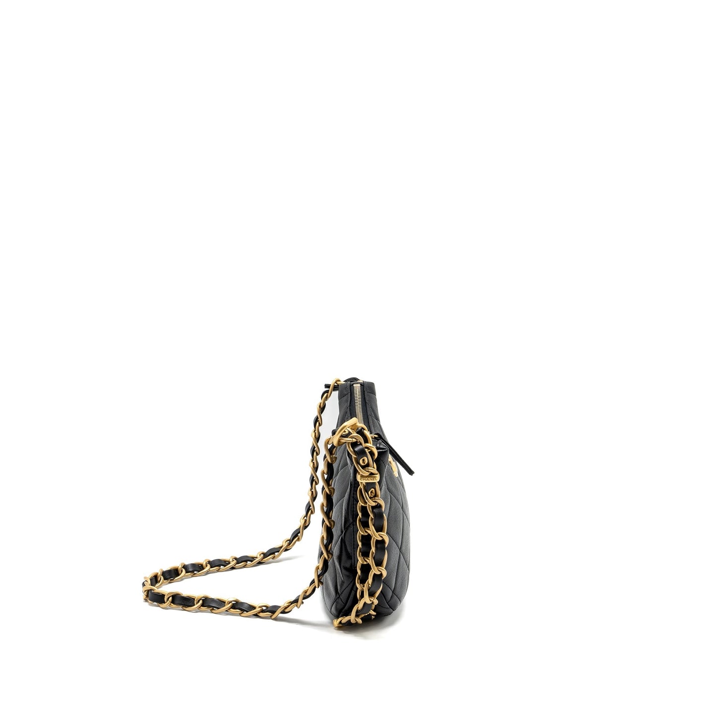 Chanel 23K hobo adjustable lambkin GHW microchip Black Shoulder Bag