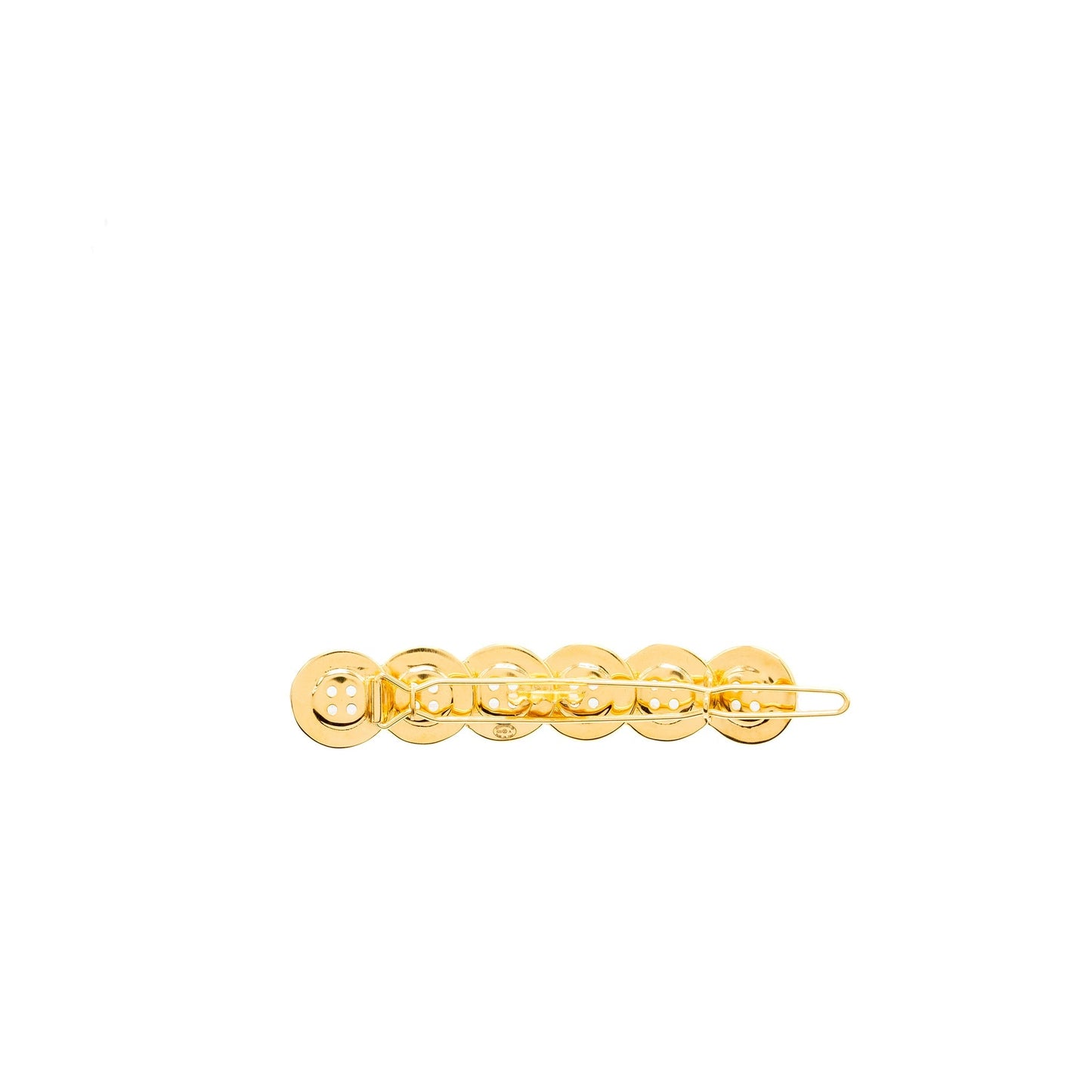 Chanel button hair clip tone Gold Handbag