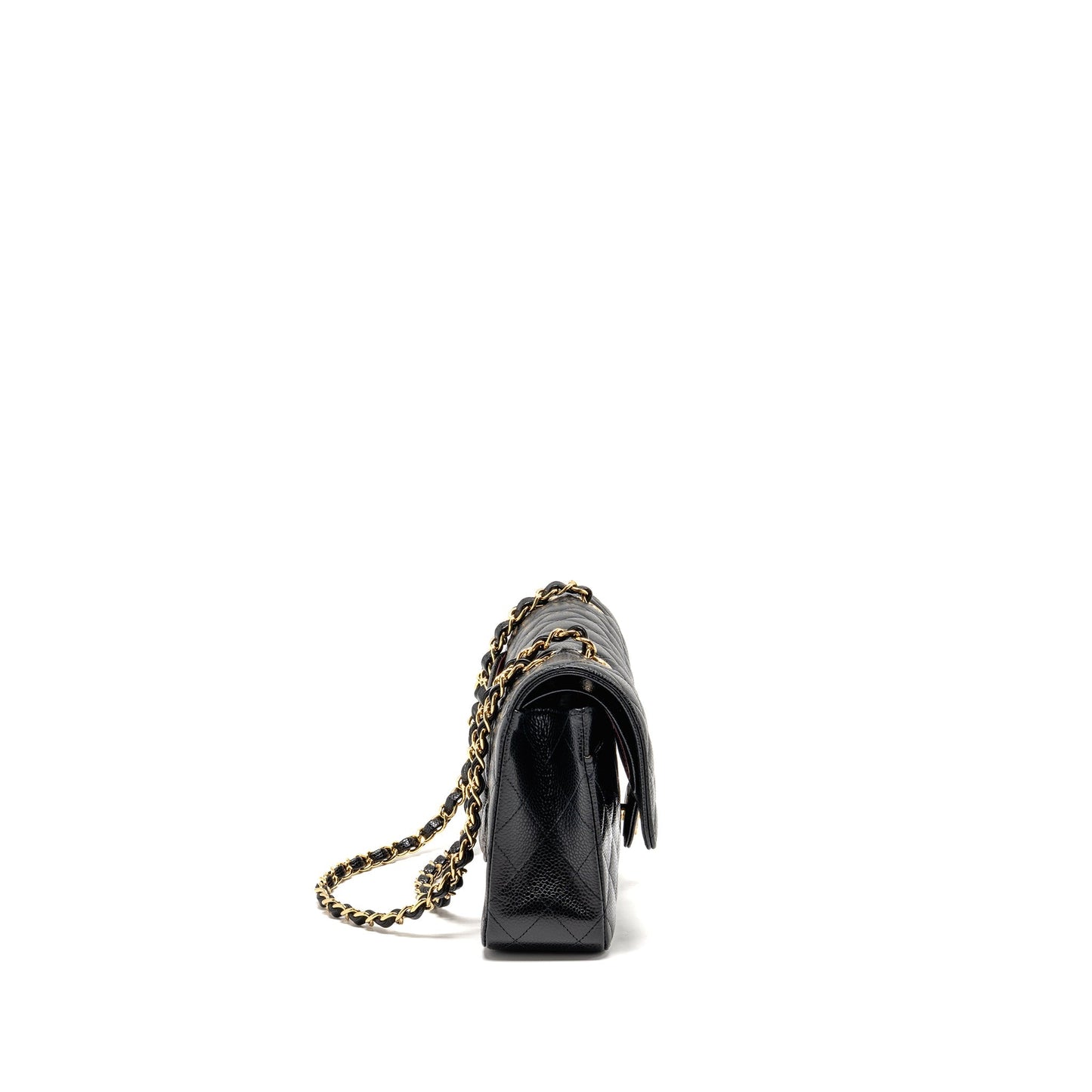 Chanel Classic Double Flap Caviar GHW Black Shoulder Bag 17