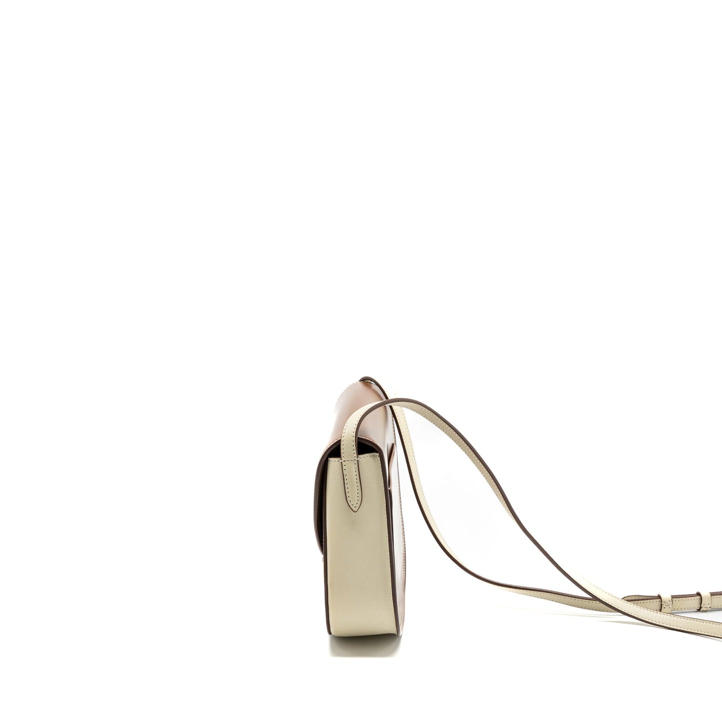 Luxury Troutteur Crossbody Bag Caramel Leather Cream