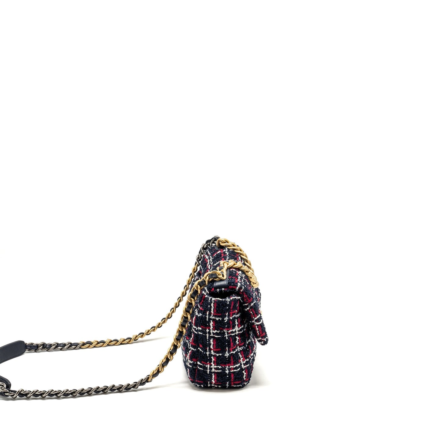 Chanel 19 Tweed Hardware Multicolour Small Handbag