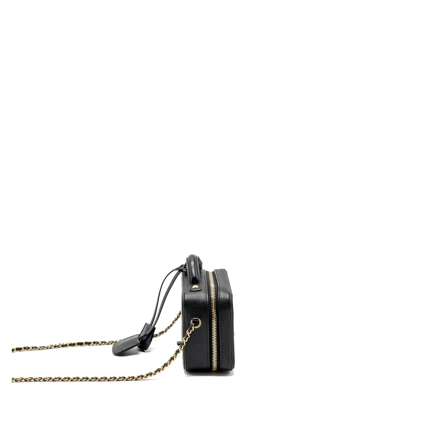 Chanel filigree vanity Caviar GHW Black Mini Bag
