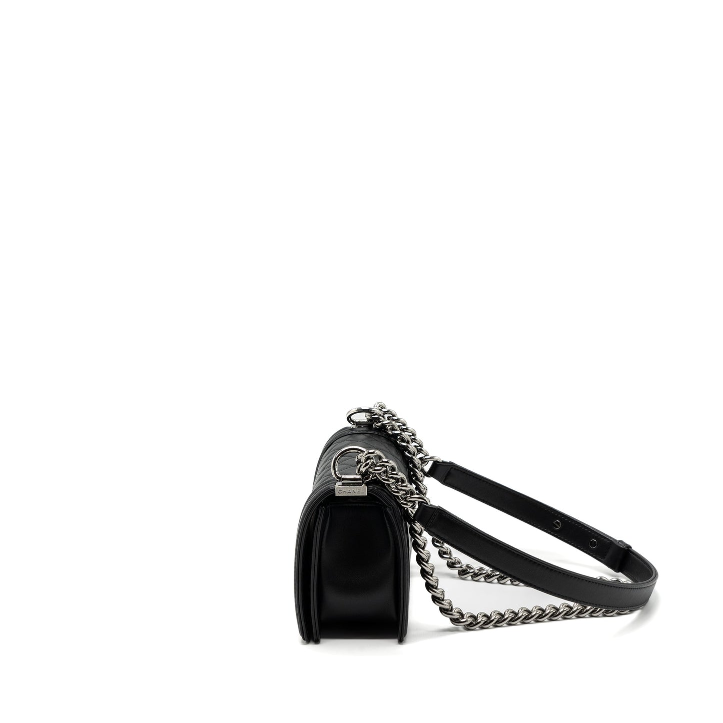 Chanel Boy Calfskin shw microchip Black Small Handbag