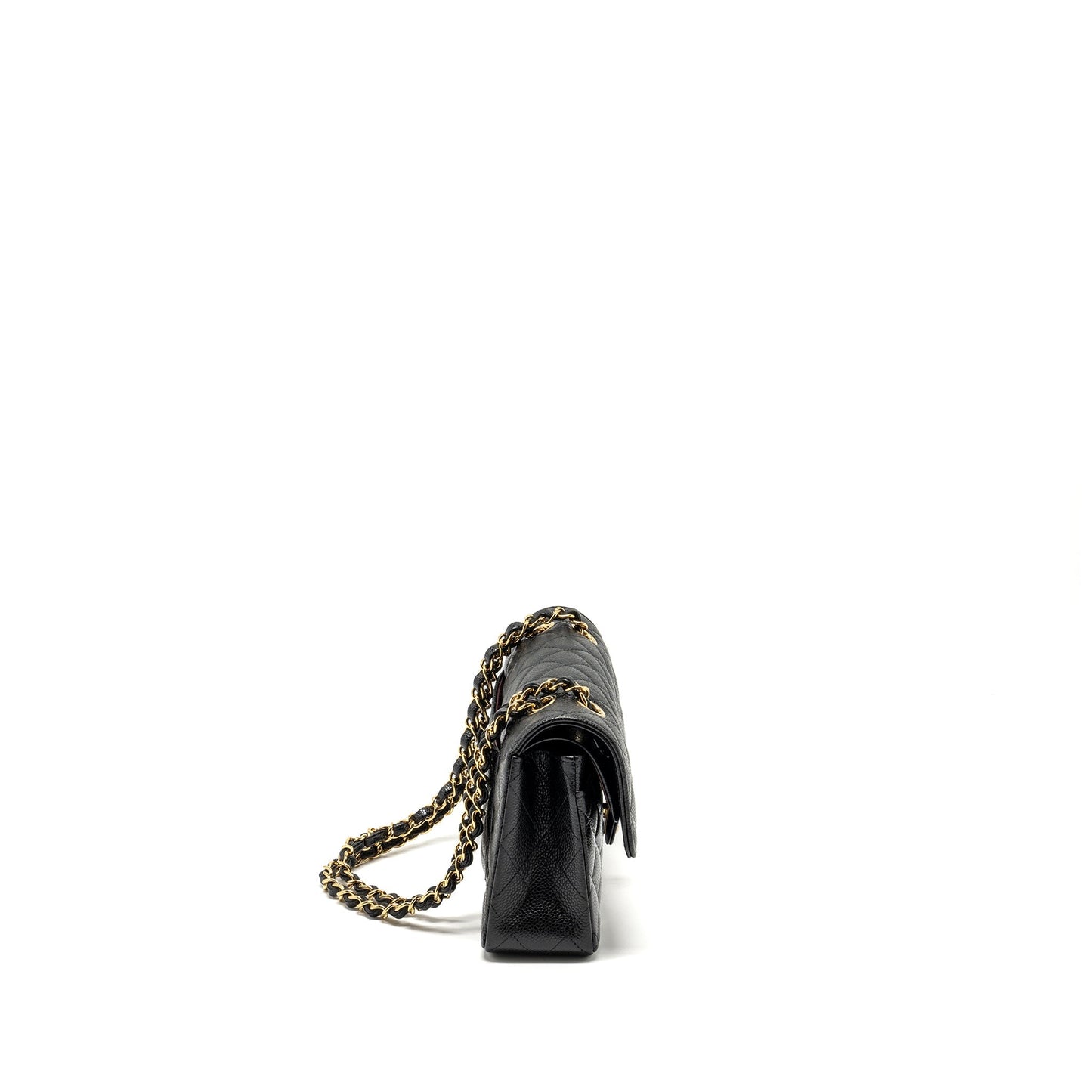 Chanel Classic Double Flap Caviar GHW Black Small Shoulder Bag Ghw 6