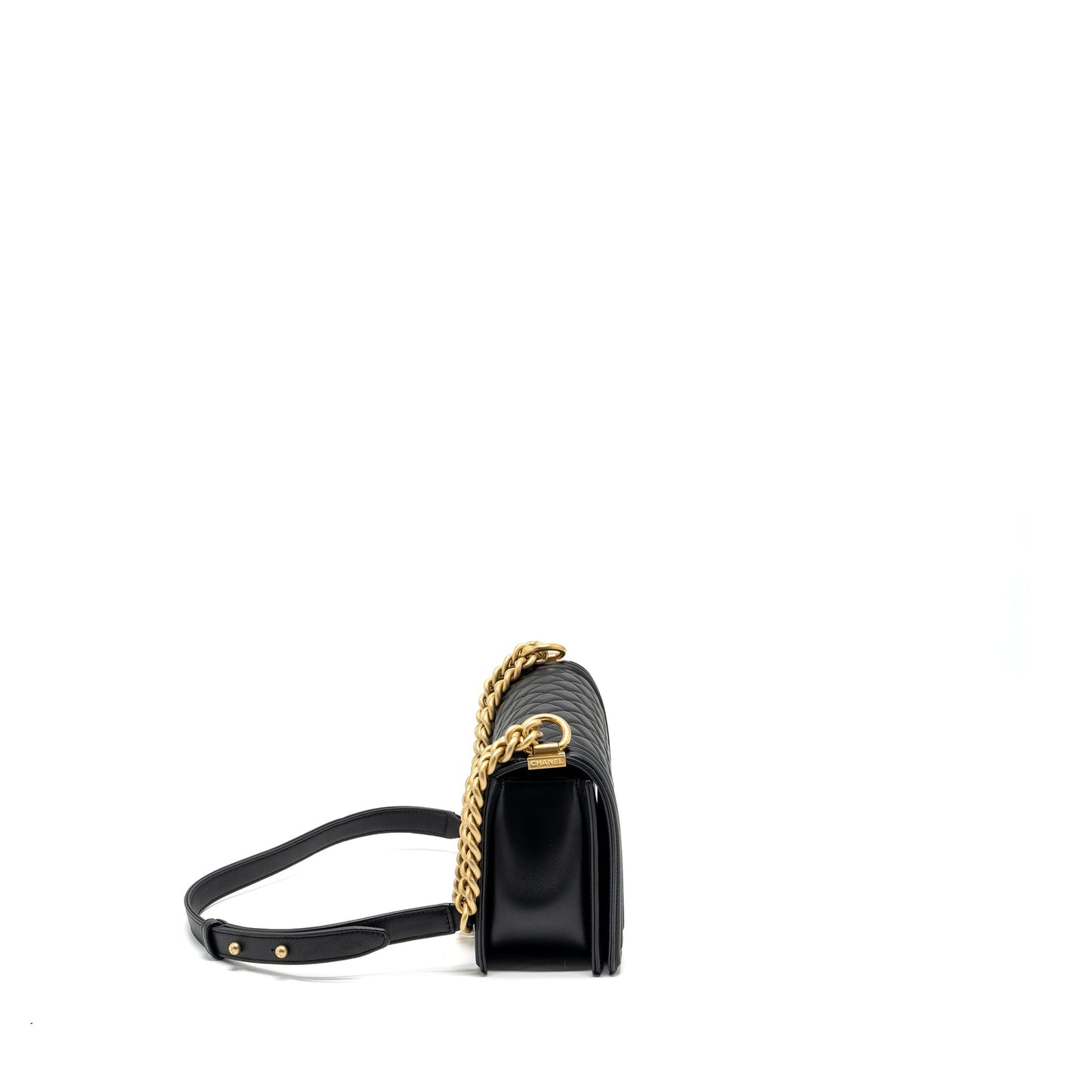 Chanel boy smooth calfskin GHW Black Handbag