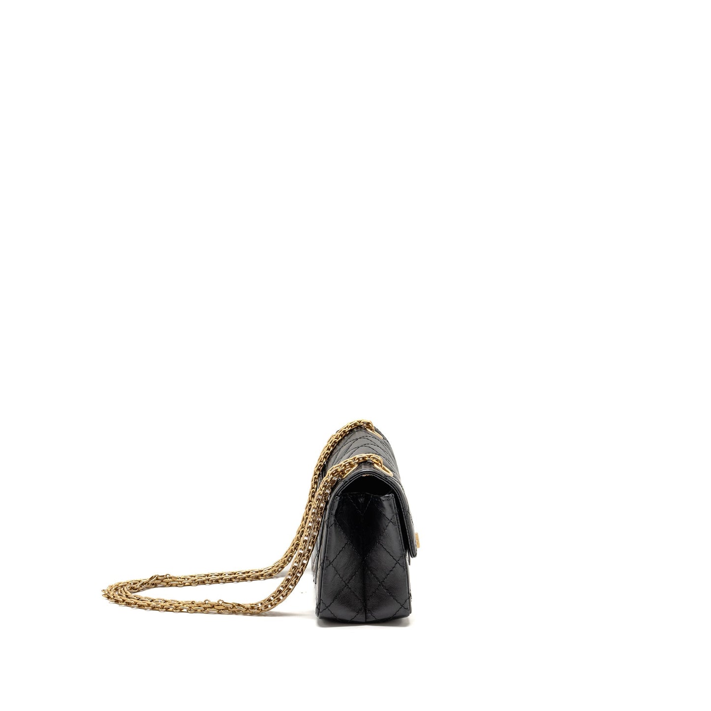 Chanel 2.55 Reissue Aged Calfskin GHW Black Mini Bag