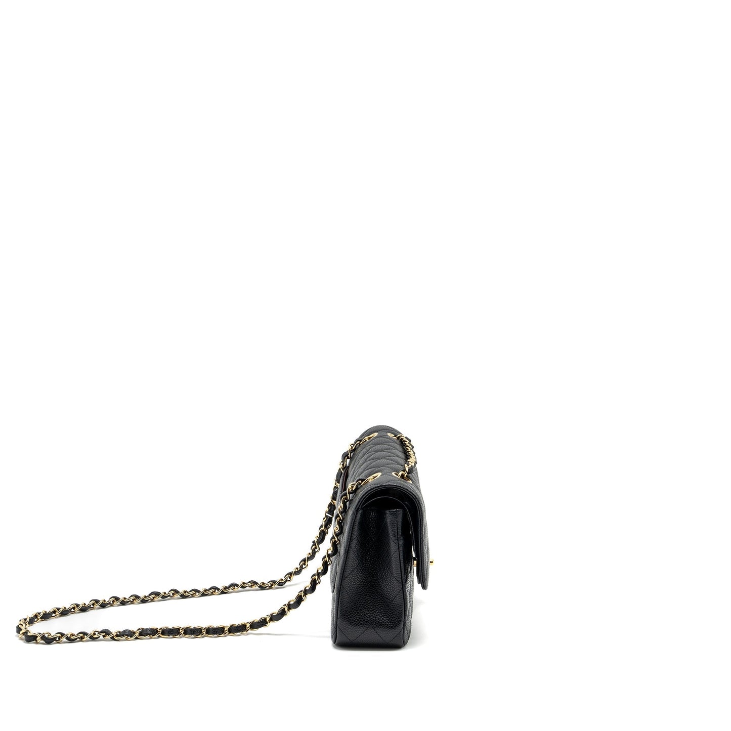 Chanel Classic Double Flap Caviar GHW Black Shoulder Bag Ghw 24