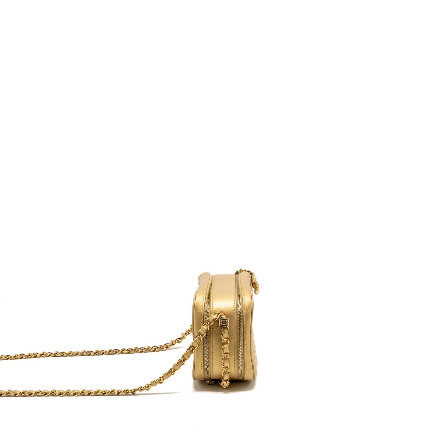 Chanel Coco Boy Camera Lambskin GHW Gold Crossbody Bag