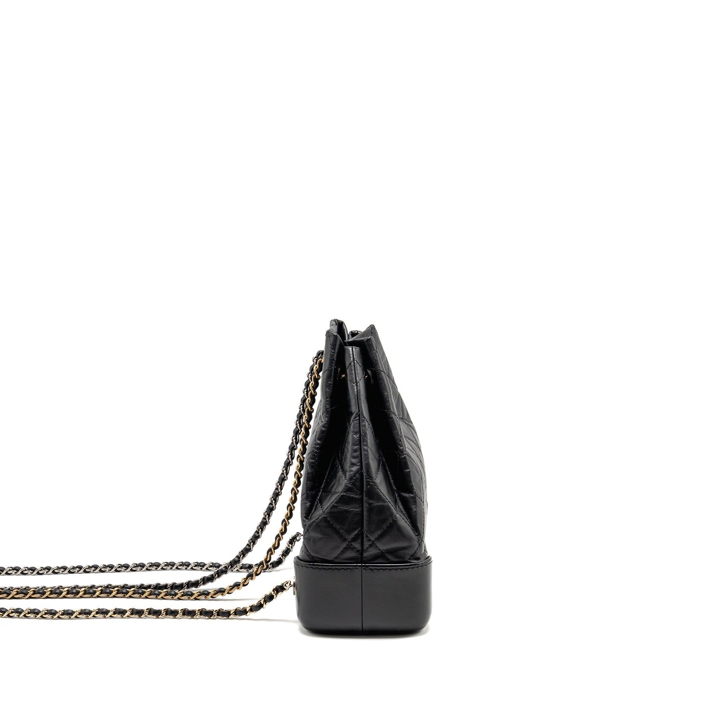 Chanel Gabrielle Hobo Aged Calfskin Multicoloured Hardware Black Small Shoulder Bag Hardware 1