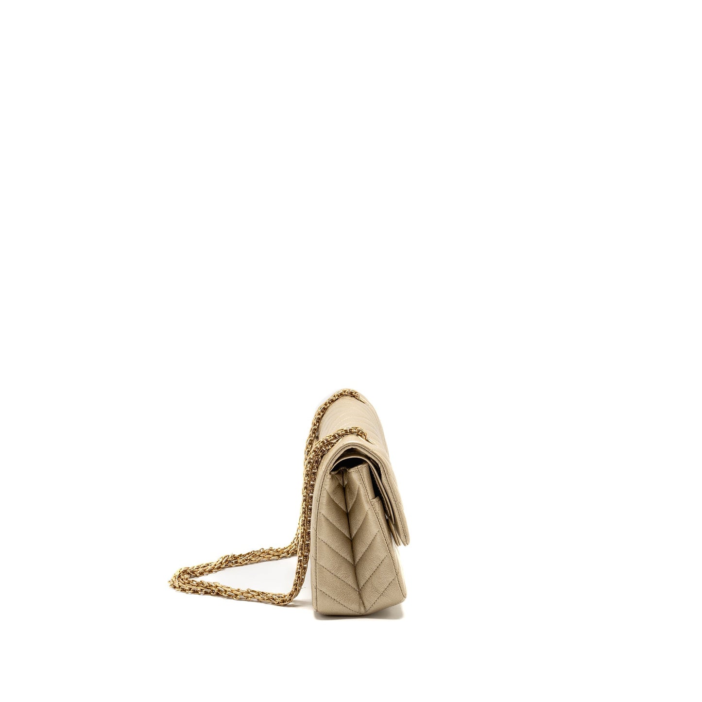 Chanel 2.55 Reissue Chevron Flap Calfskin GHW Gold Small Shoulder Bag