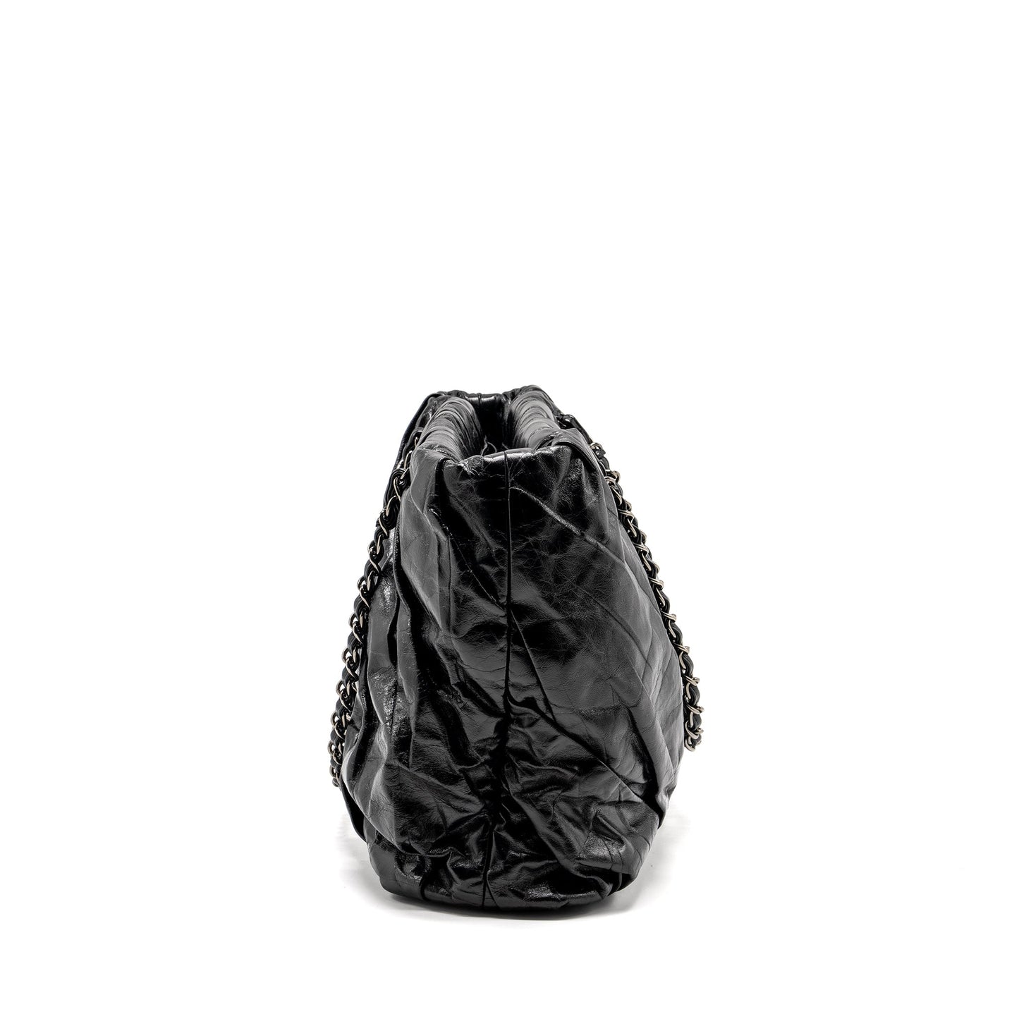 Chanel Twisted Calfskin SHW Black Tote Bag
