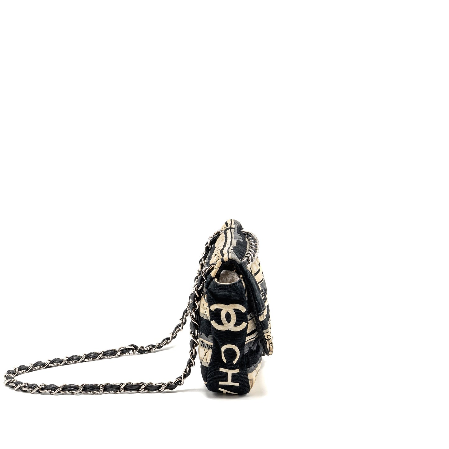 Chanel Le Train Flap Fabric SHW Multicolour Shoulder Bag