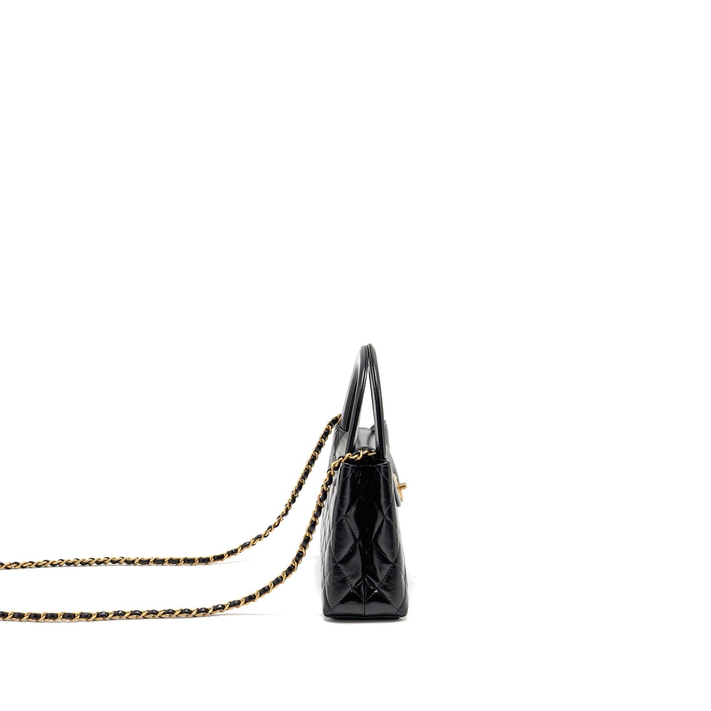 Chanel Kelly Shopping Calfskin GHW microchip Black Tote Bag Microchip 3
