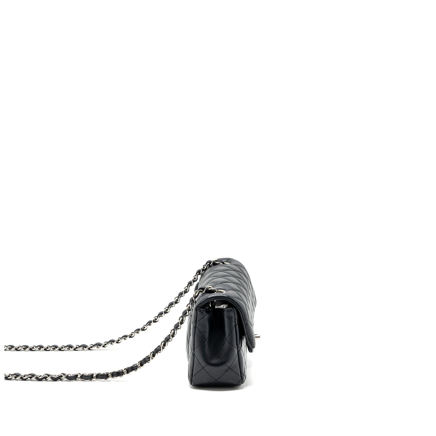 Chanel Classic Rectangular Flap Lambskin SHW Black Shoulder Bag