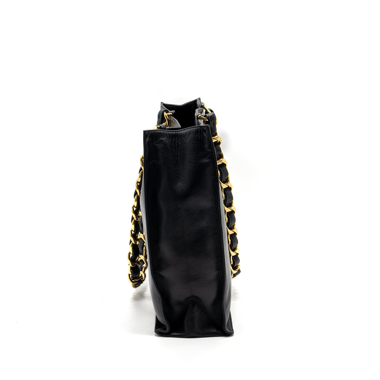 Chanel Calfskin GHW Black Tote Bag
