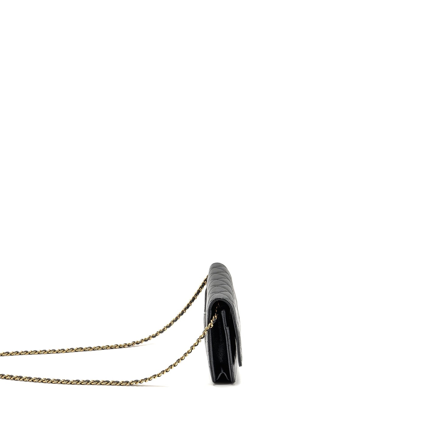 Chanel Classic On Caviar GHW Black Wallet Case Ghw 20