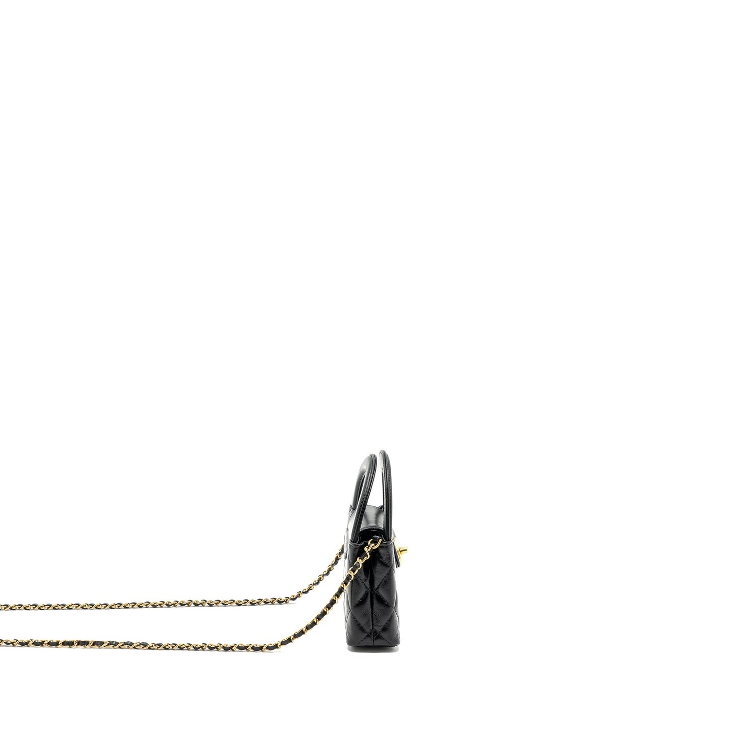 Chanel 23k Nano Shopping Calfskin GHW microchip Black Tote Bag