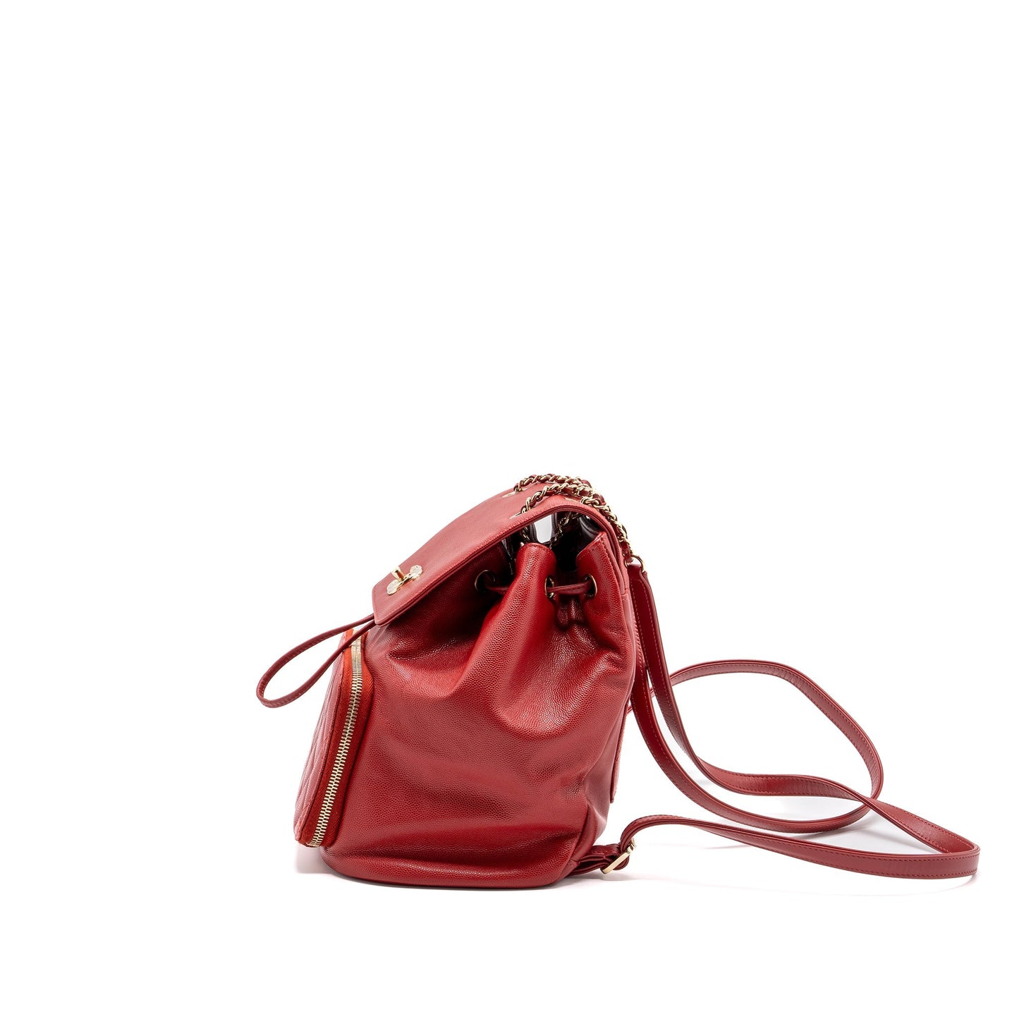 Chanel affinity backpack caviar GHW Red