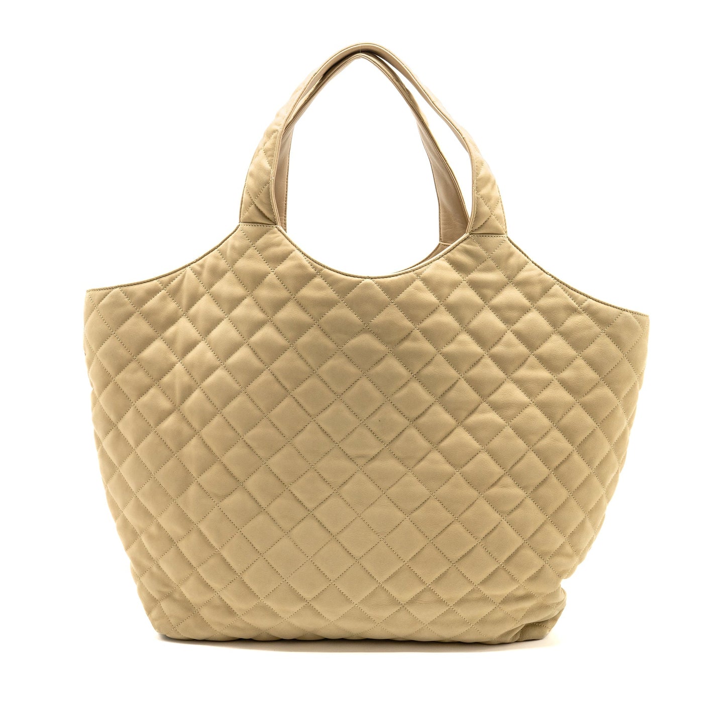 YSL Saint Laurent YSL Saint Icare Maxi Tote Purse Nubuck Suede Quilted Tote Bag