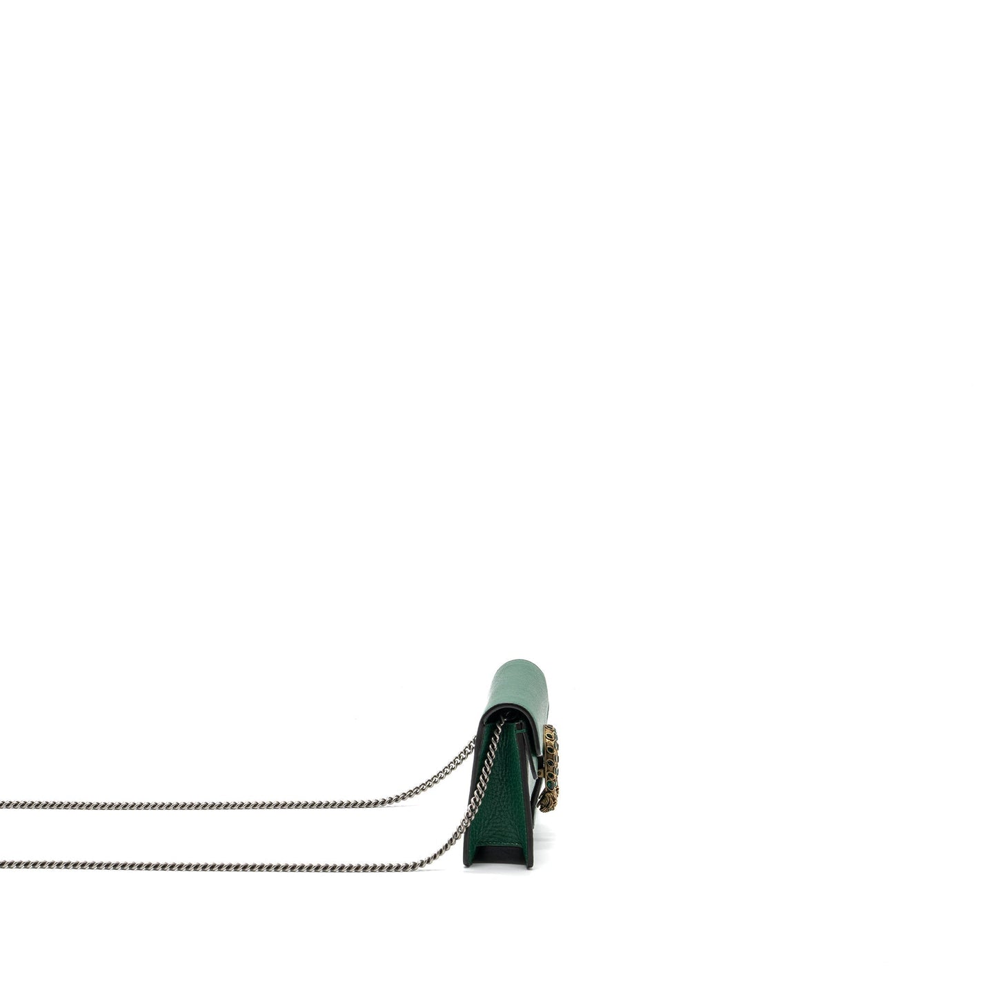 Gucci Dionysus Super Calfskin Brushed Handbag Green Mini Travel Bag