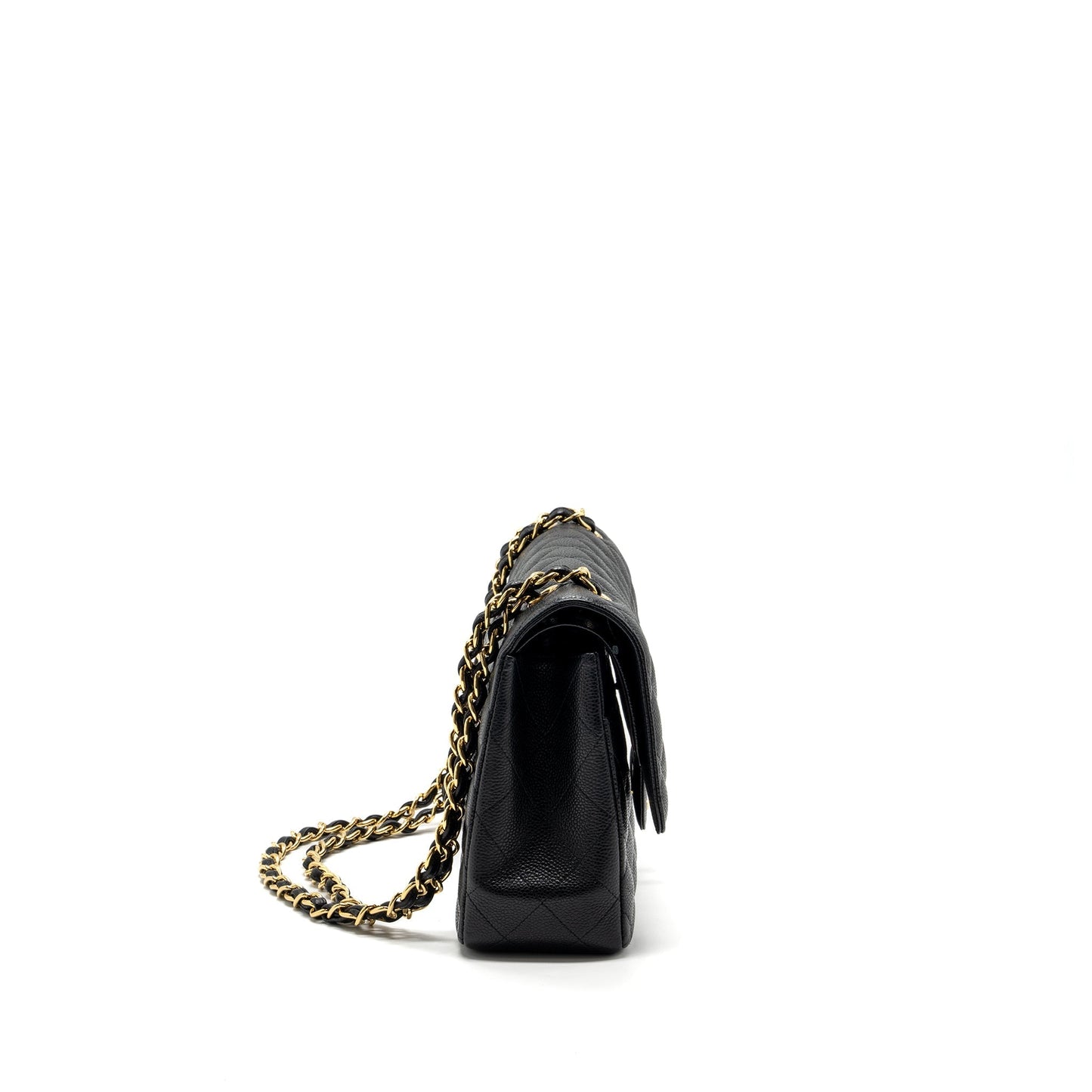 Chanel jumbo classic double flap caviar GHW Black Shoulder Bag Ghw 5