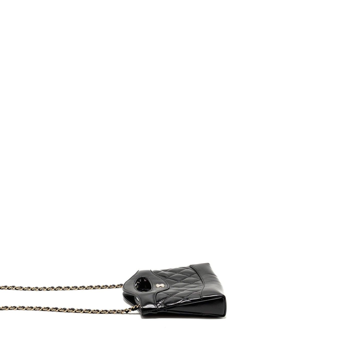 Chanel 31 Shiny Calfskin LGHW Microchip Black Clutch Bag Microchip 1