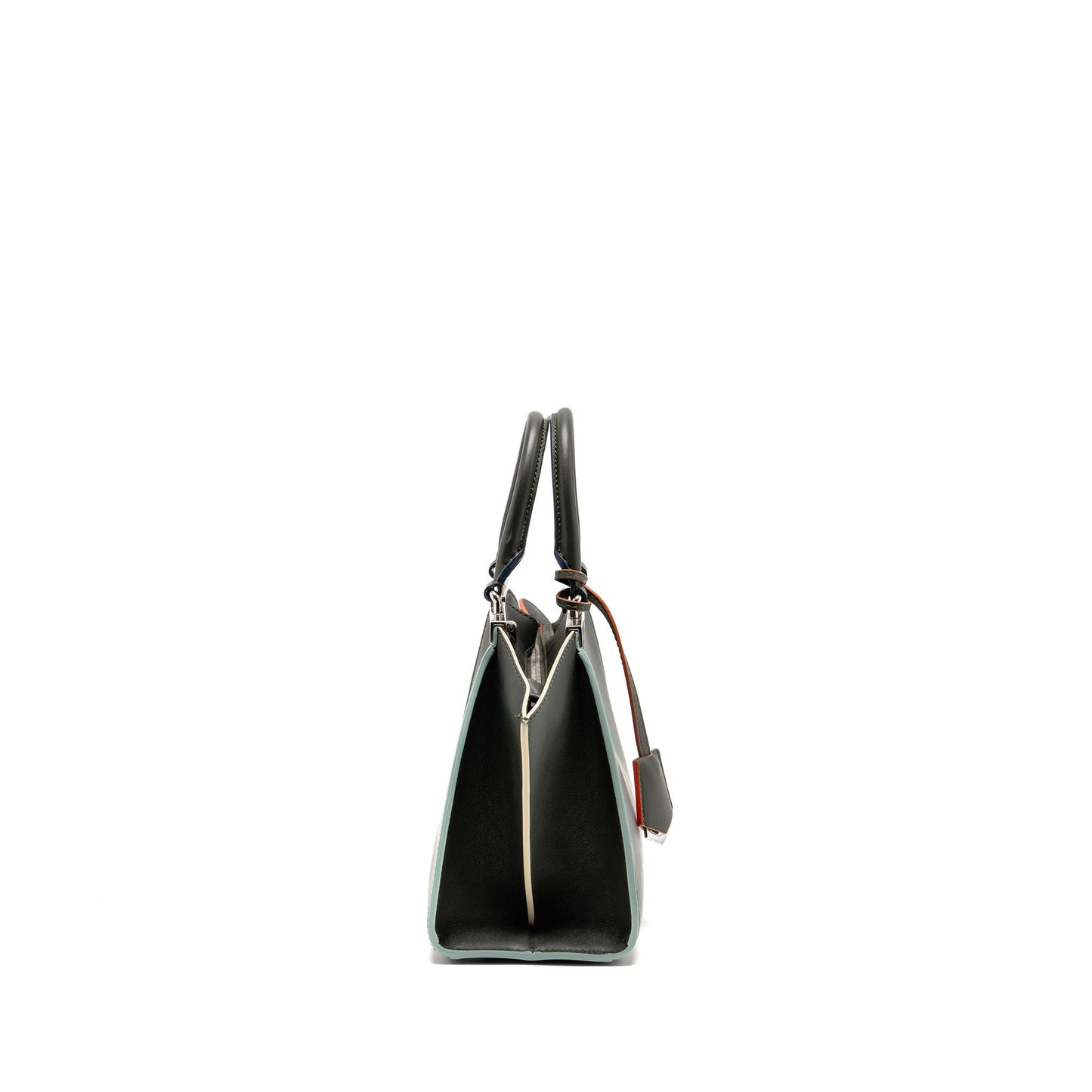 Fendi 3Jours Tote Purse Calfskin Dark Green Mini Tote Bag