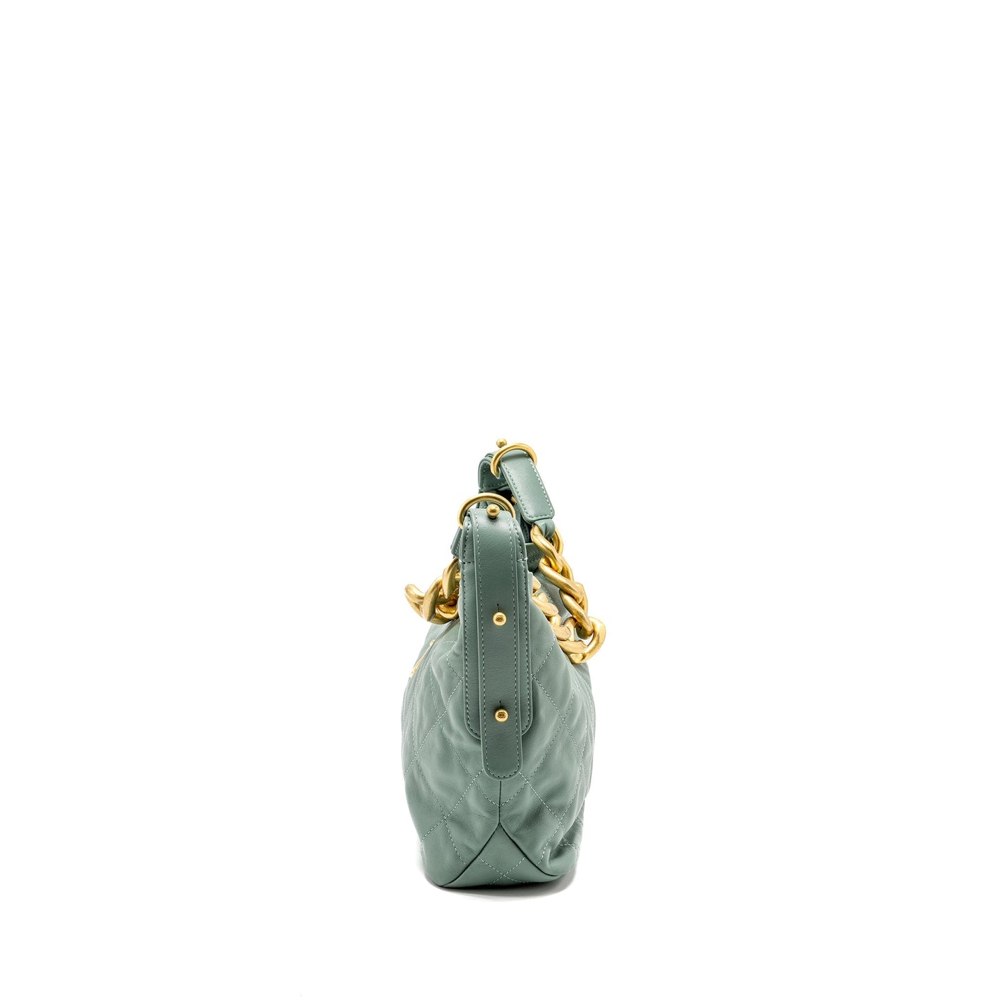 Chanel 22C Hobo Giant calfskin GHW microchip Green Shoulder Bag