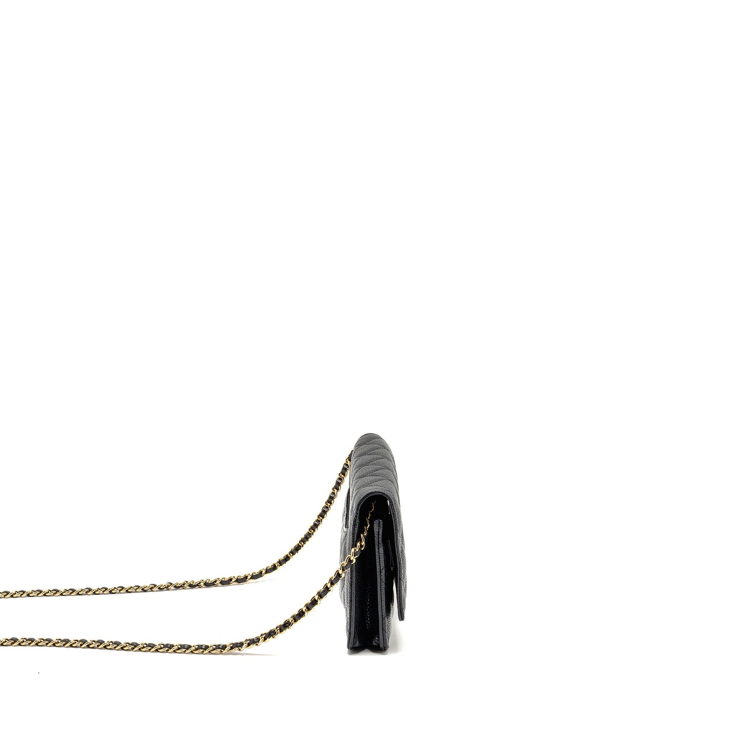 Chanel Classic On Caviar GHW Black Wallet Case Ghw 21
