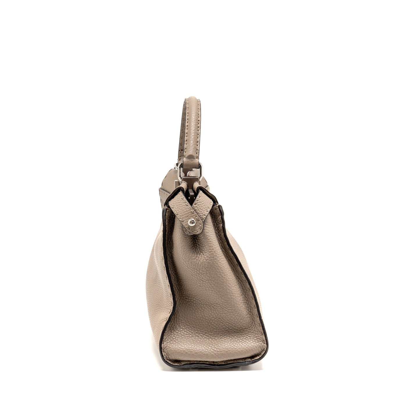 Fendi Iseeu Peekaboo Calfskin Grey Handbag Gray Medium Travel Bag