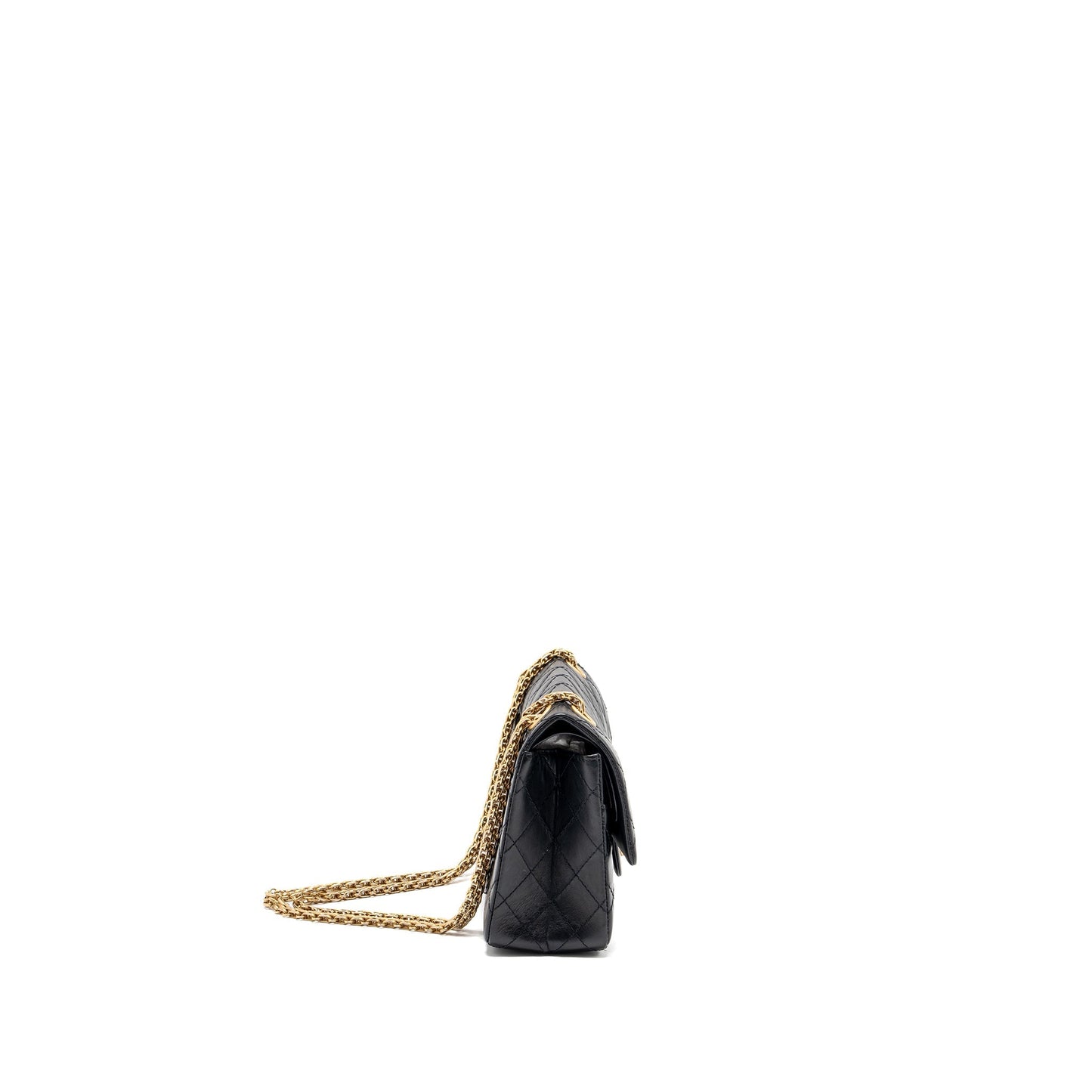 Chanel 2.55 reissue double flap aged calfskin Black Small Shoulder Bag