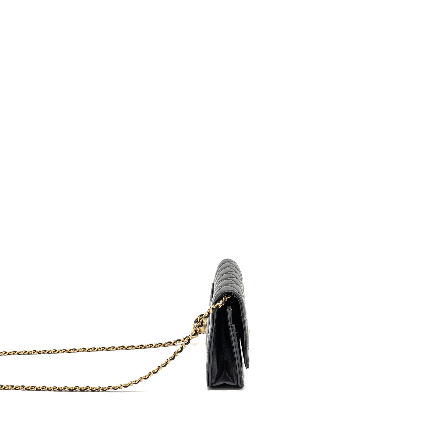 Chanel Pearl Crush on Lambskin GHW microchip Black Wallet Case Microchip 2