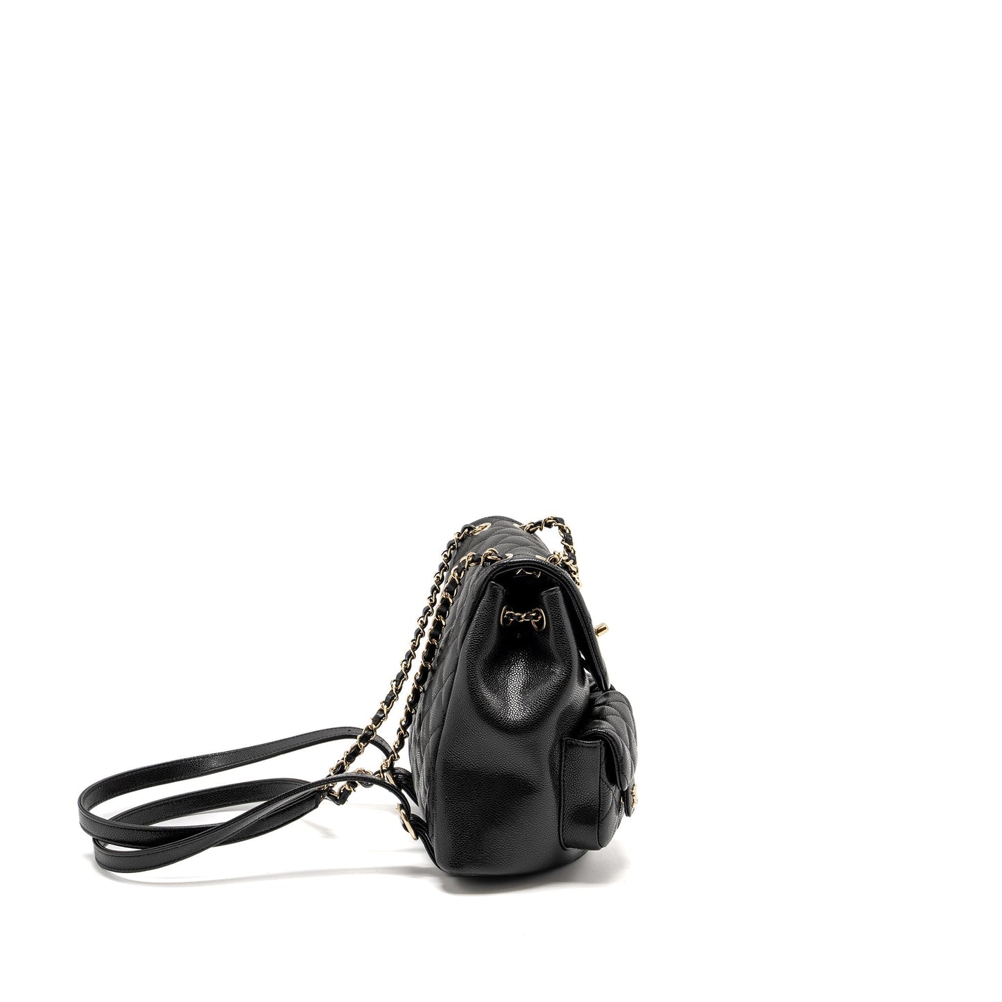 Chanel Triple Pack Duma Backpack Caviar LGHW Black Microchip 1