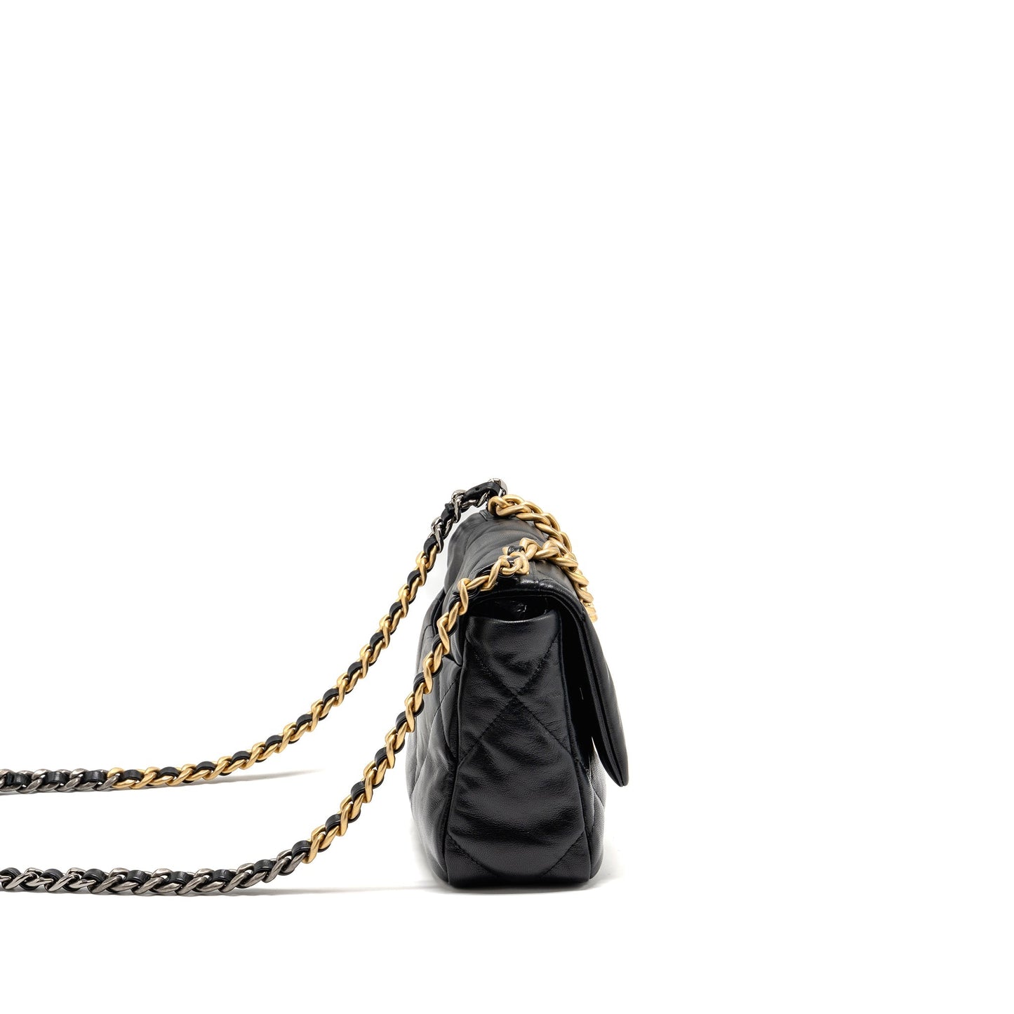Chanel 19 Goatskin Hardware Multicolour Black Small Handbag Hardware 3