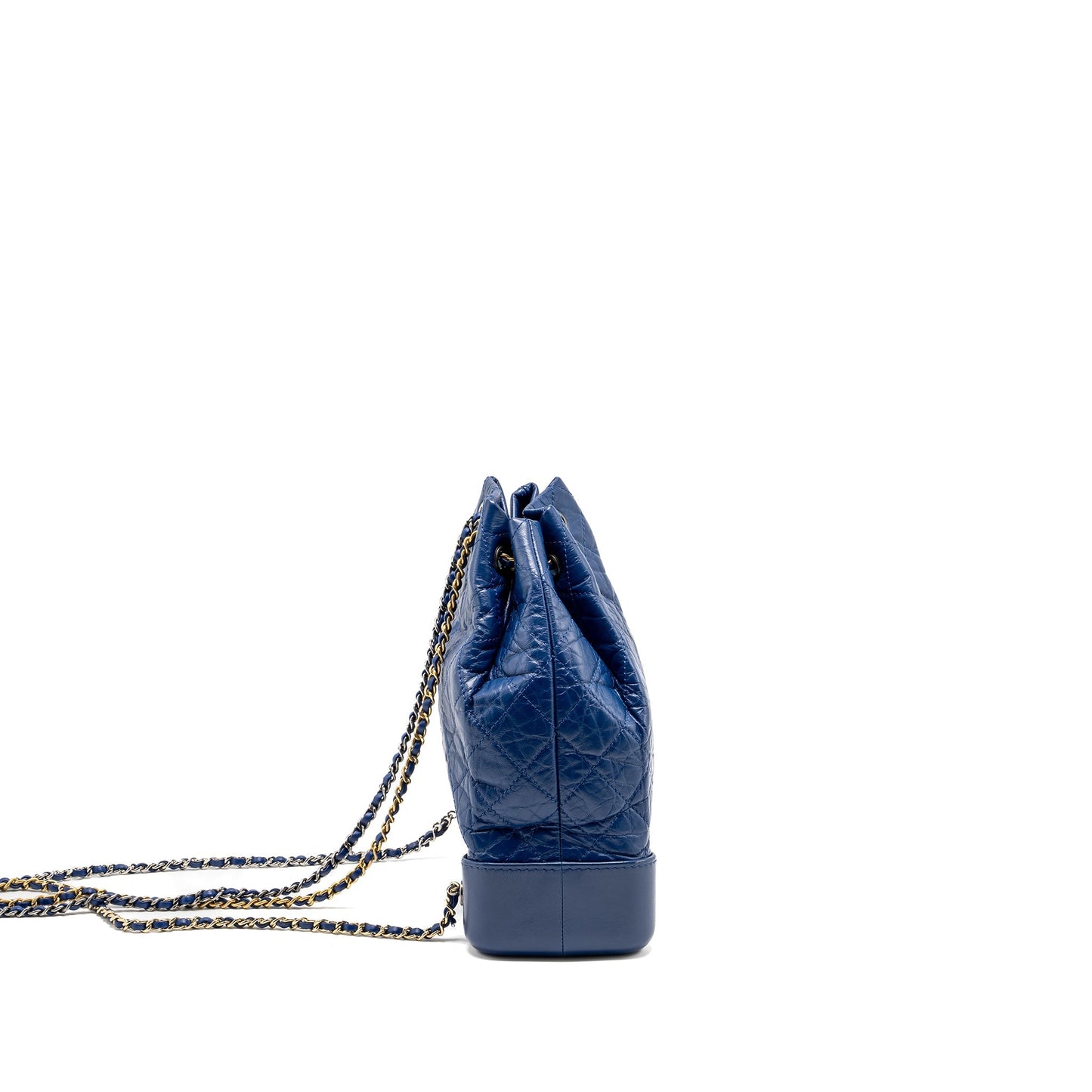 Chanel Gabrielle Backpack Aged Calfskin Hardware Multicolour Blue Multicolour Hardware