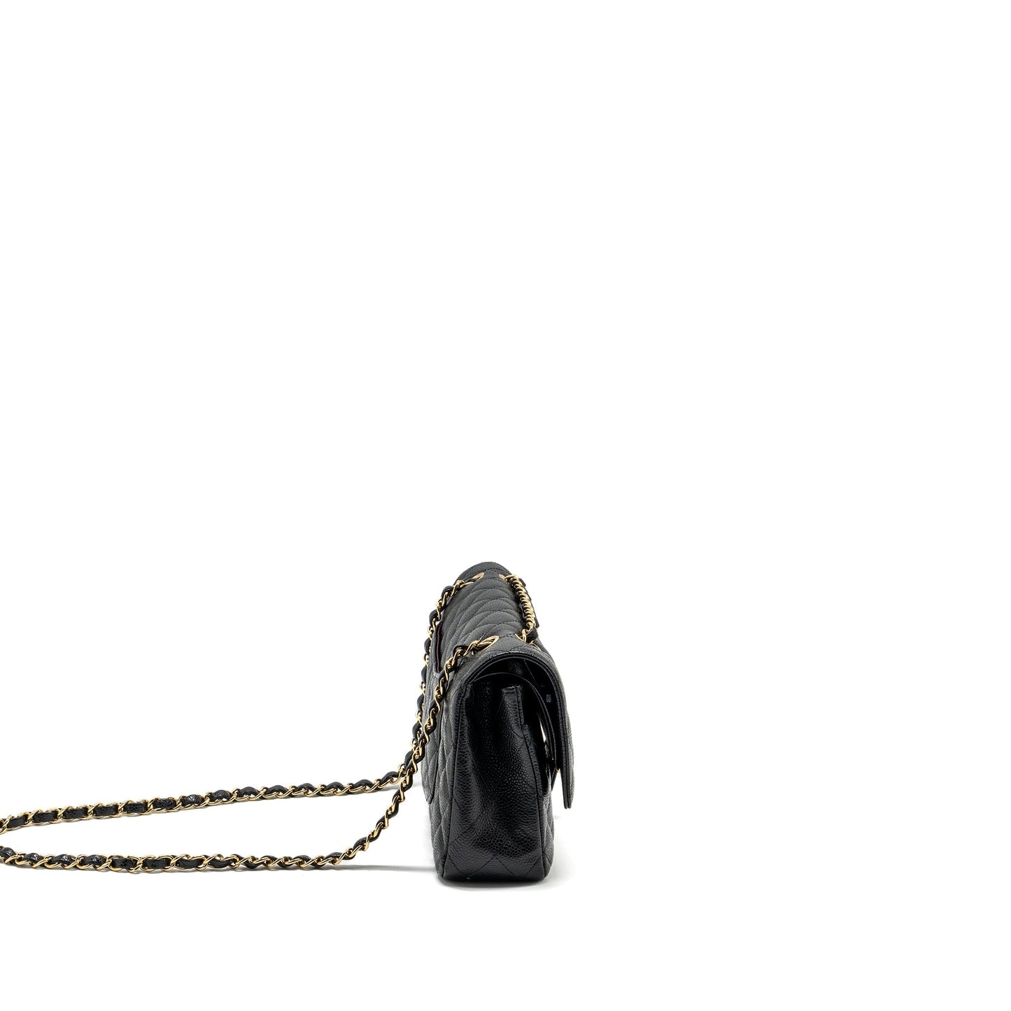 Chanel Classic double flap caviar GHW Black Shoulder Bag Ghw 23