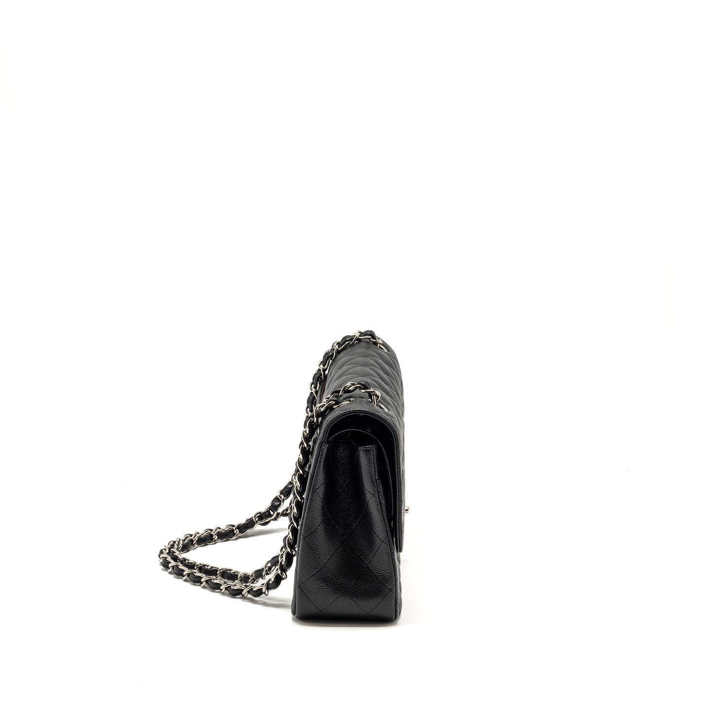 Chanel Jumbo Classic double flap caviar SHW Black Shoulder Bag Shw 4