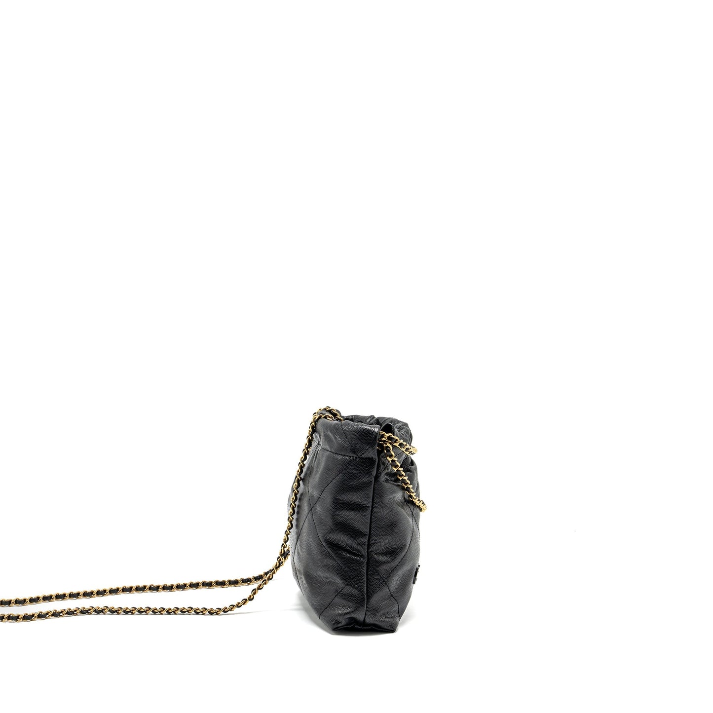 Chanel 22 Caviar GHW Microchip Black Mini Bag Microchip 1