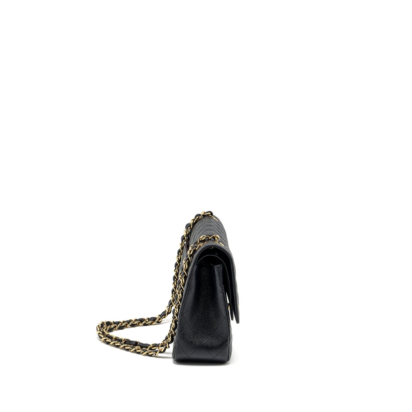 Chanel Classic jumbo double flap caviar GHW Black Shoulder Bag 5