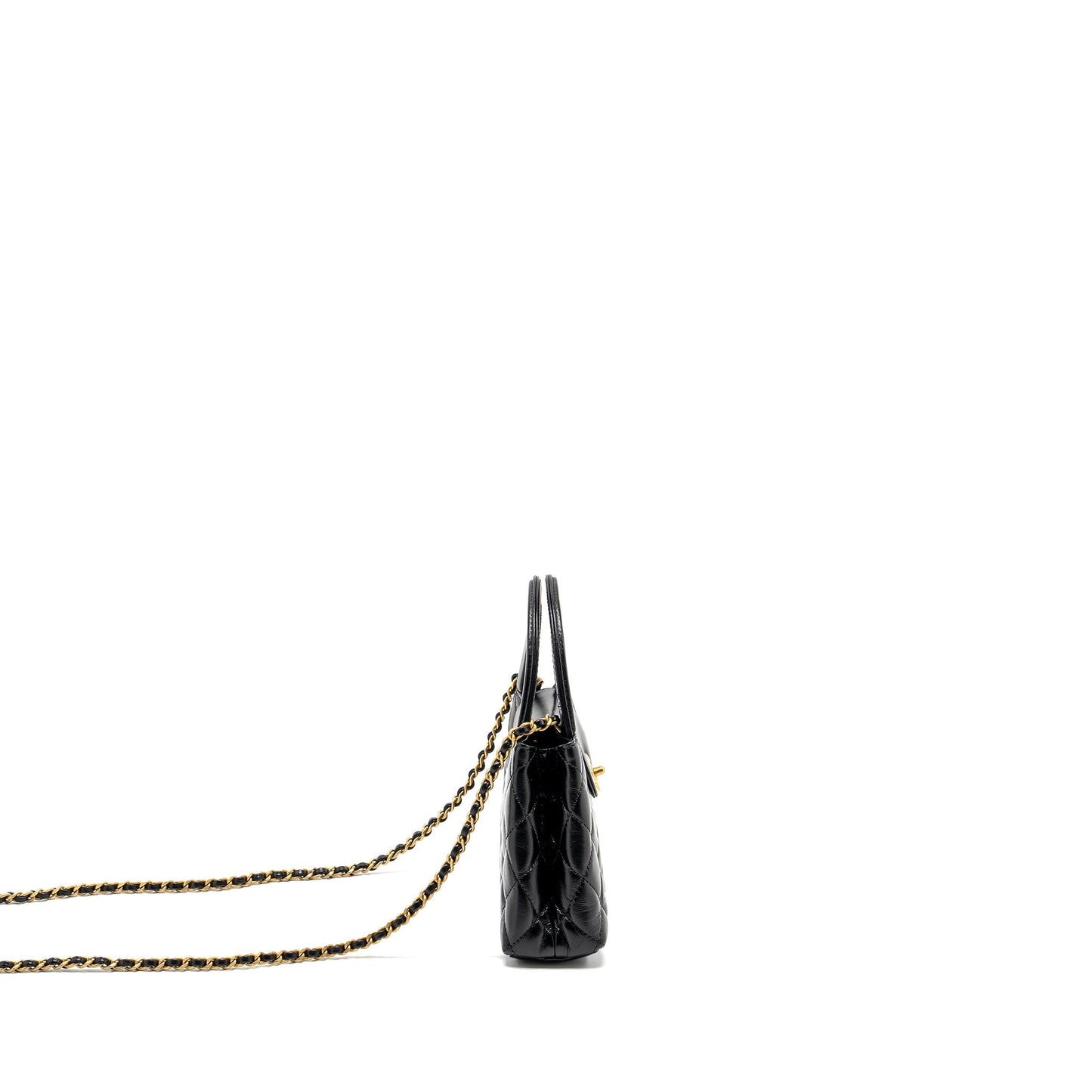 Chanel Kelly Shopping Calfskin GHW Microchip Black Tote Bag Microchip 1
