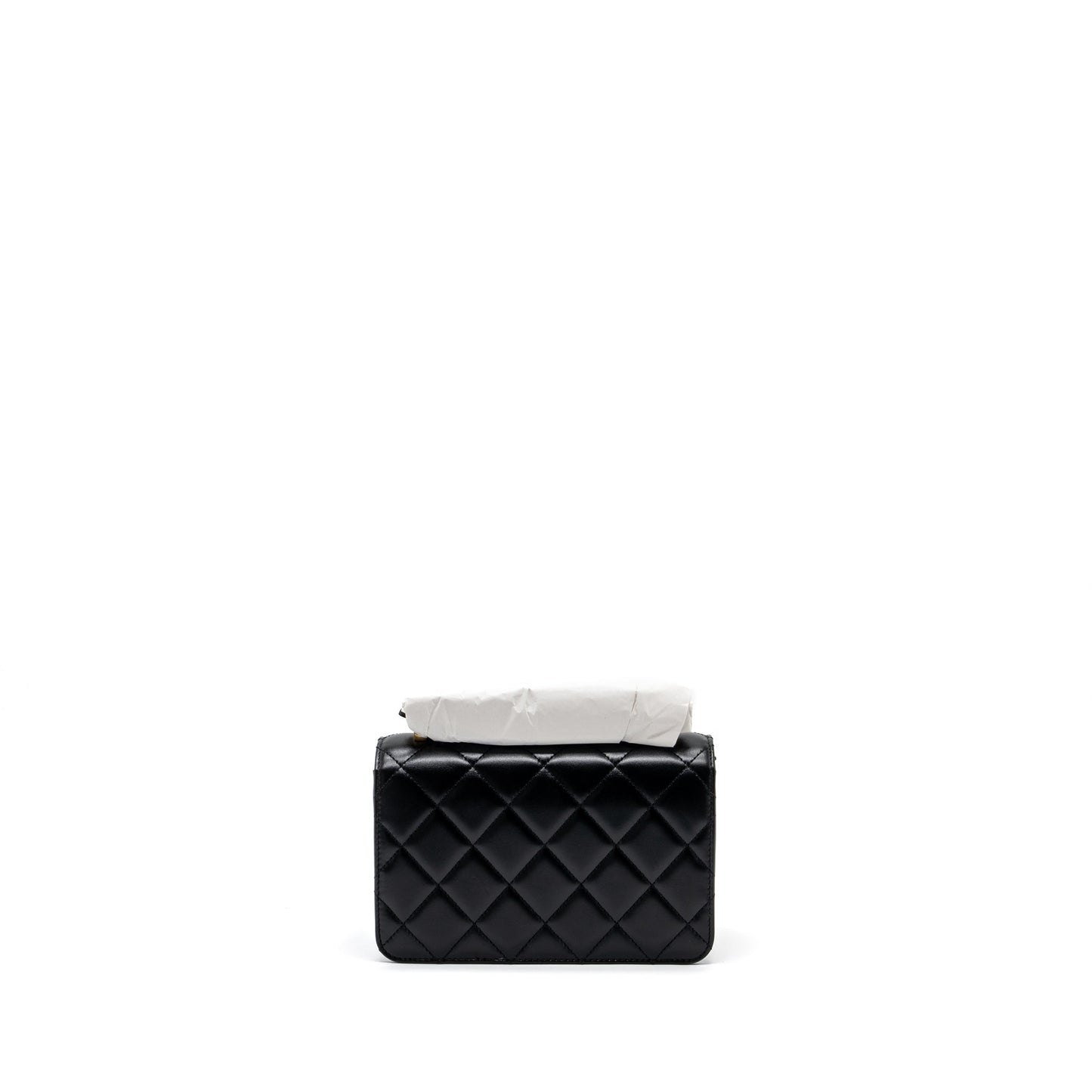 Chanel 24C crush flap calfskin GHW microchip Black Gold Shoulder Bag Ghw Microchip