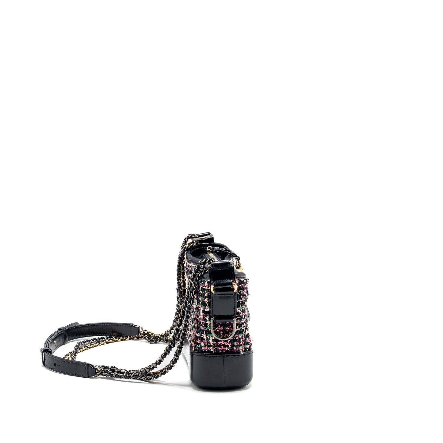 Chanel Gabrielle Hobo Tweed Calfskin hardware Multicolour Small Shoulder Bag Multicolour Hardware