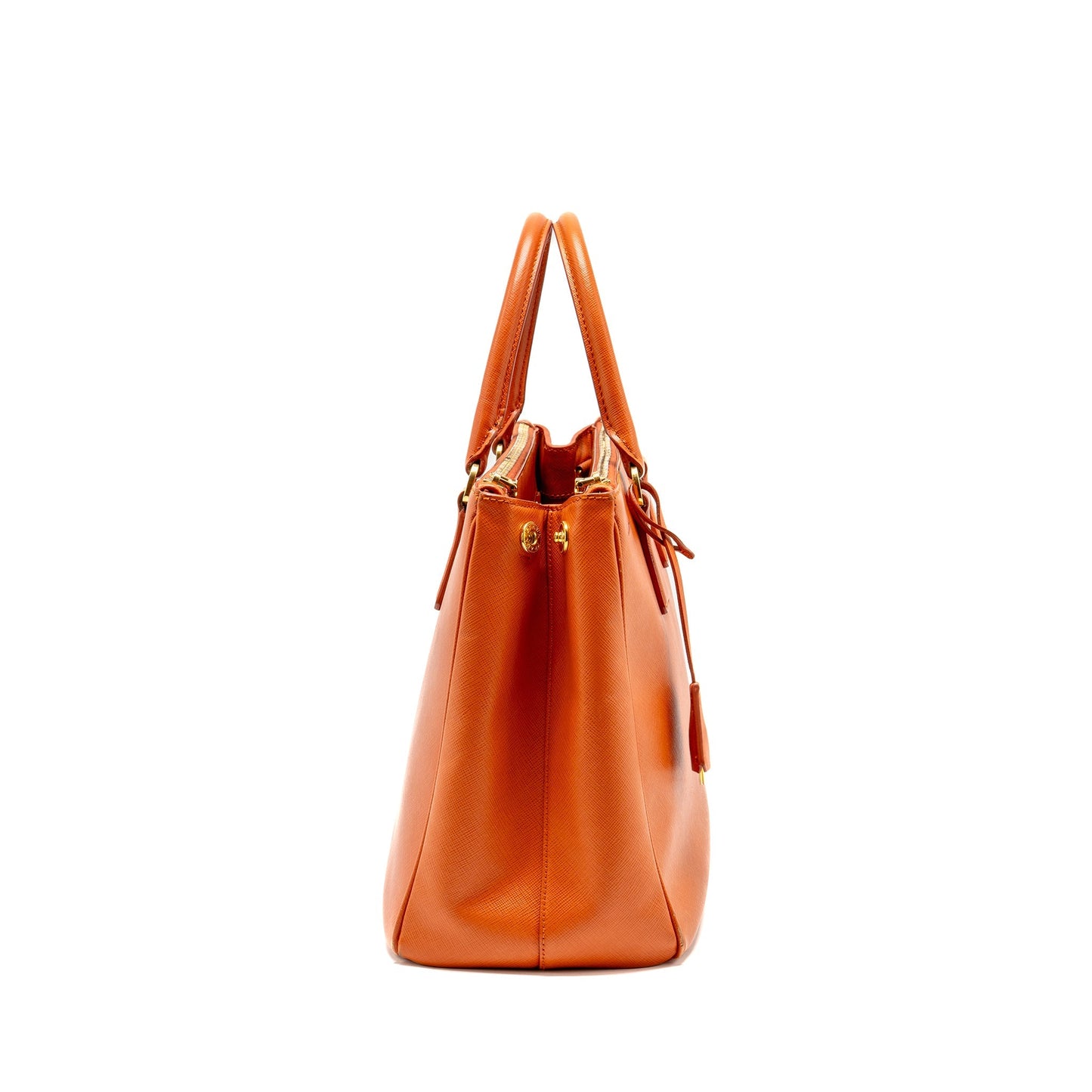 Saffiano Tote Purse Orange Handbag Leather Large Tote Bag