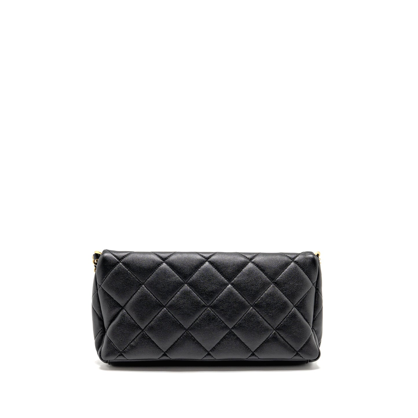 Chanel Hobo Lambskin GHW Microchip Black Shoulder Bag Ghw Microchip