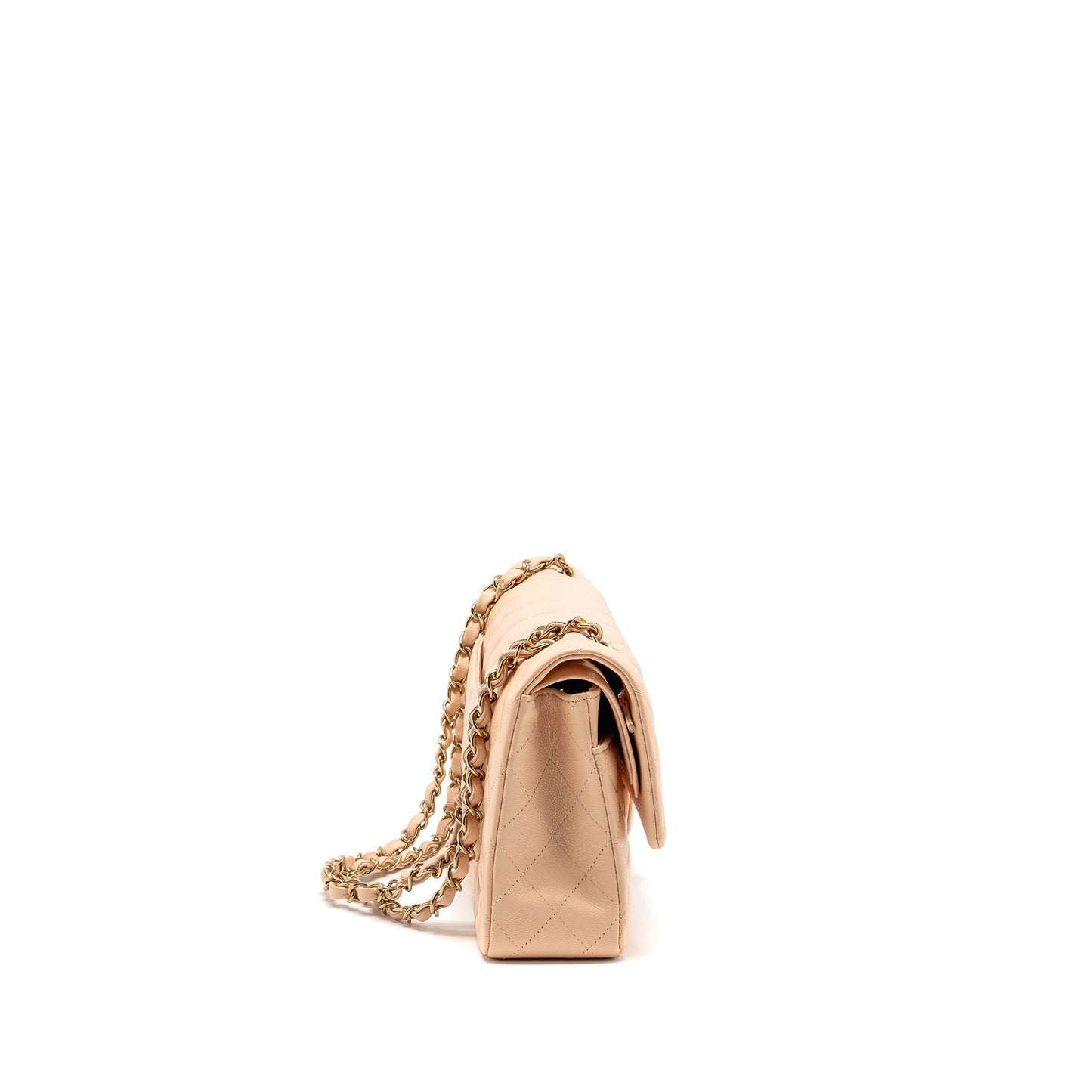 Chanel Classic Double Flap Caviar NN269 LGHW Beige Shoulder Bag