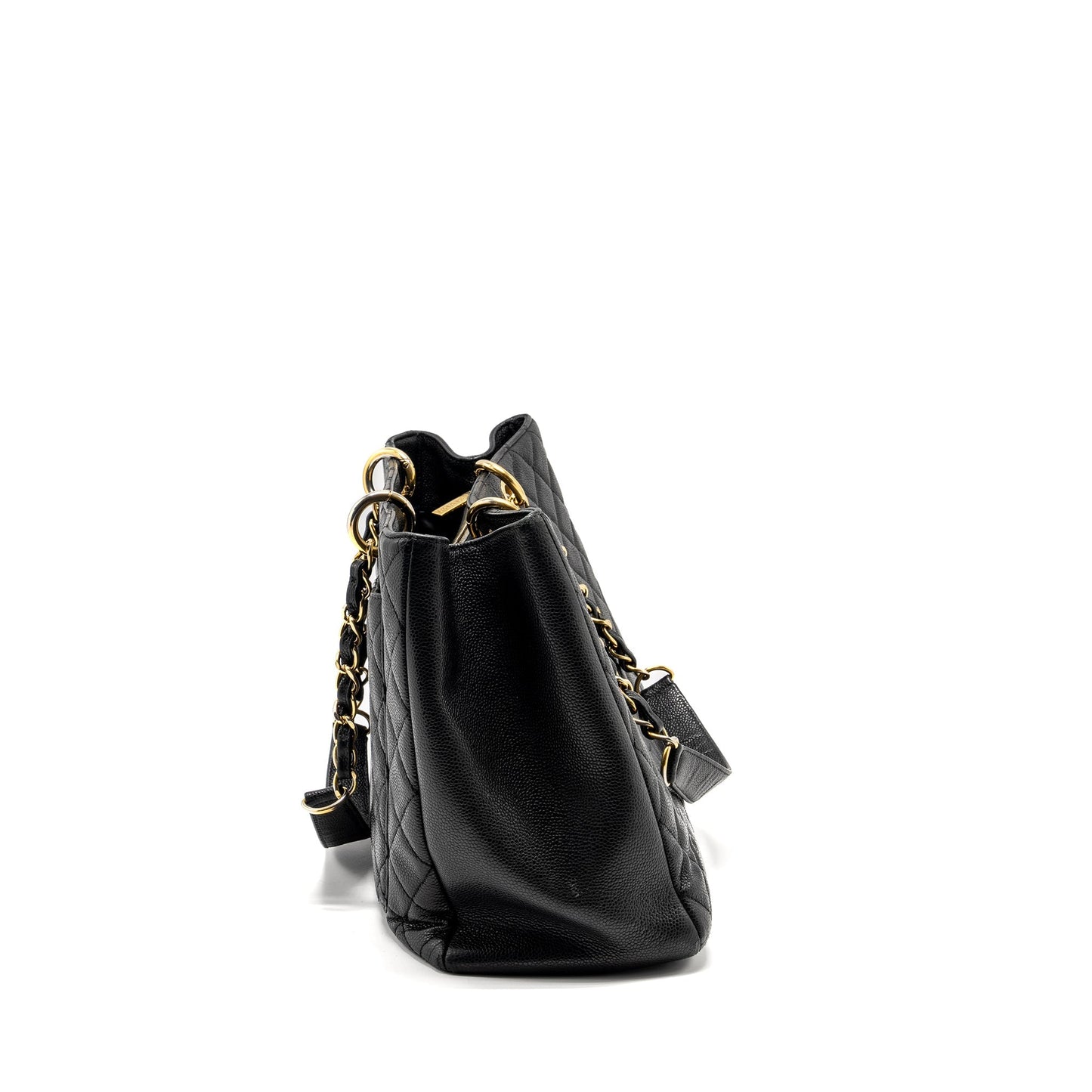 Chanel Grand Shopping XL Caviar GHW Black Tote Bag Black Ghw