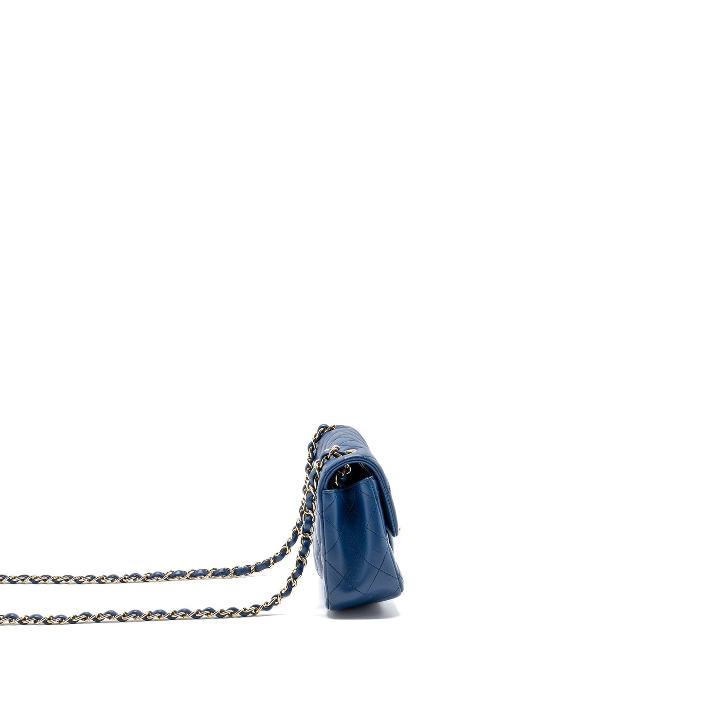Chanel rectangular flap lambskin LGHW Blue Shoulder Bag Lghw 2