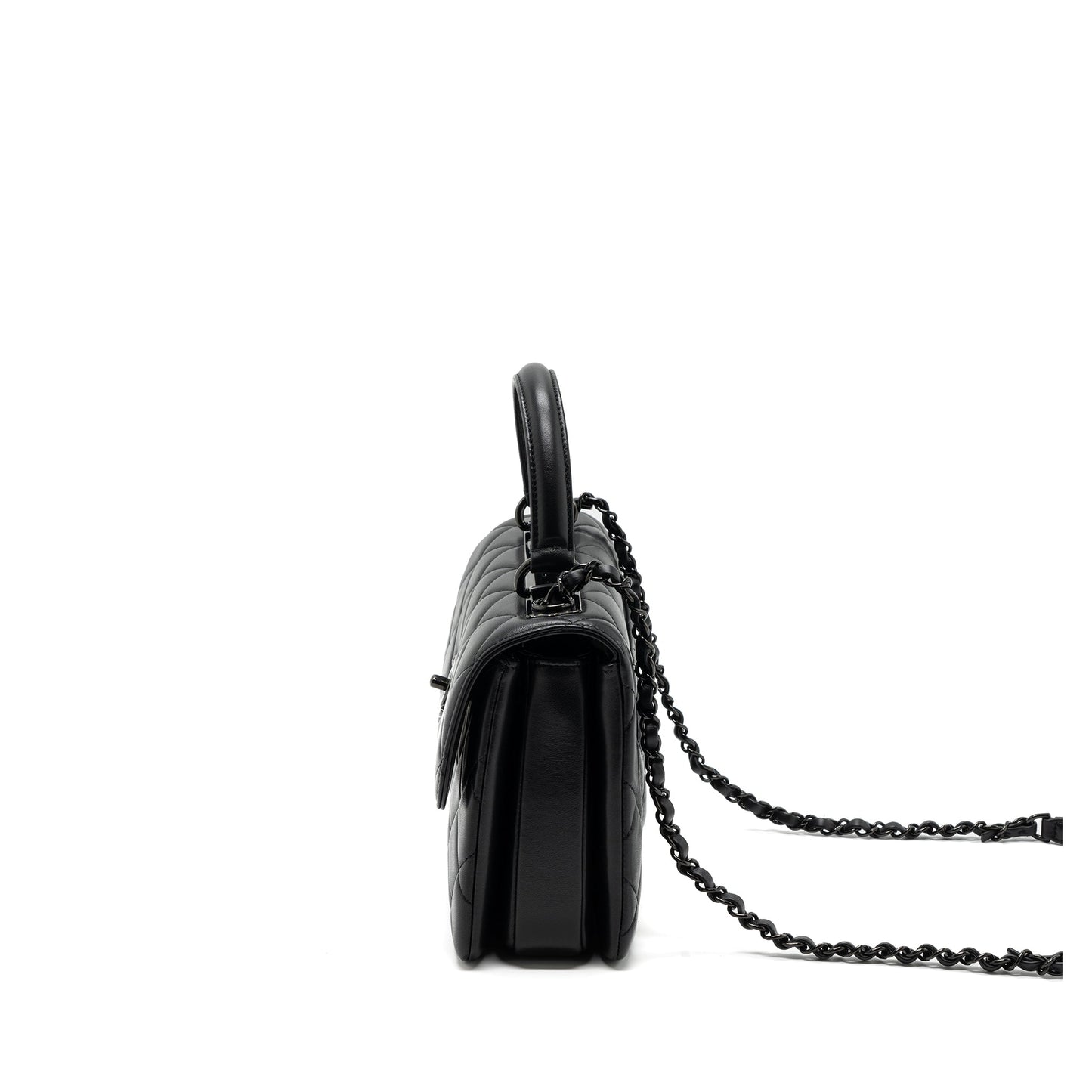 Chanel Trendy CC Flap Lambskin So microchip Black Small Shoulder Bag