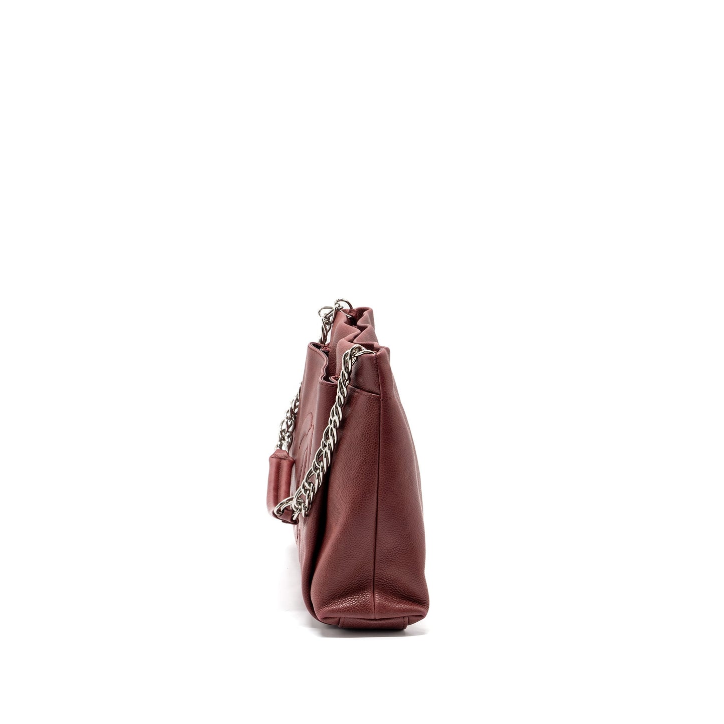 Chanel Grain Calfskin SHW Red Tote Bag